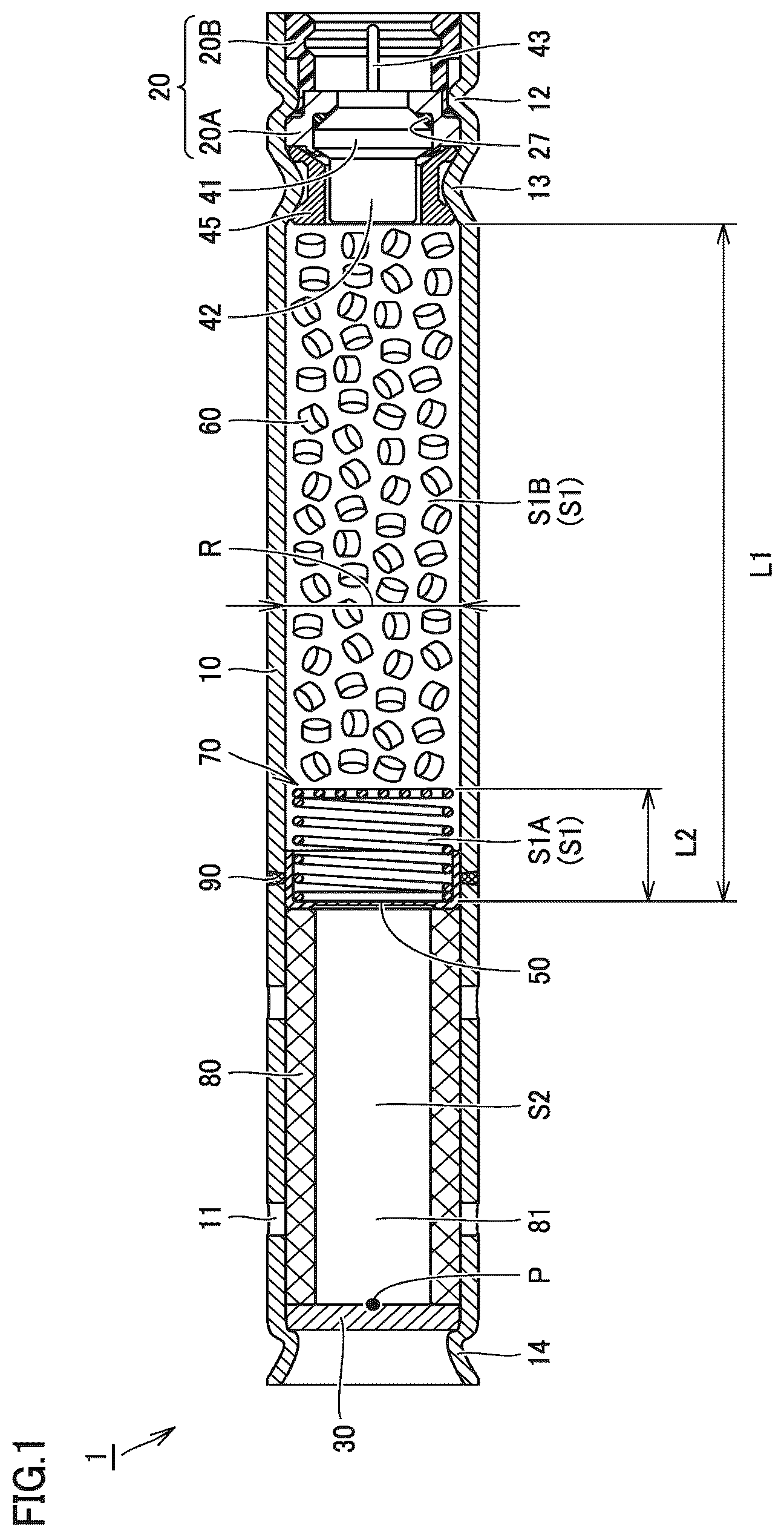 Patent US12612007 Figure 1 – Gas generator
