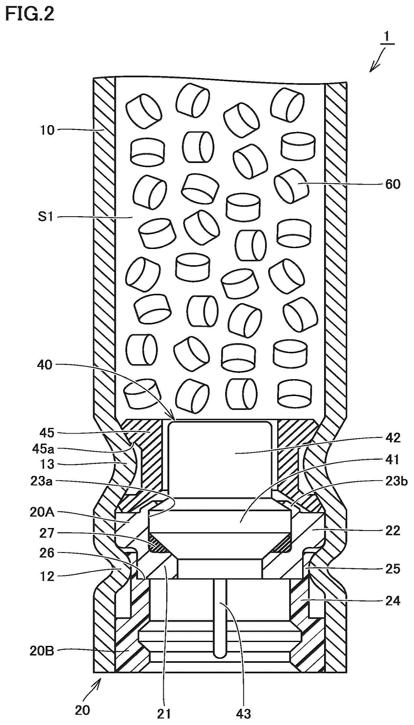 Patent US12612007 Figure 2 – Gas generator