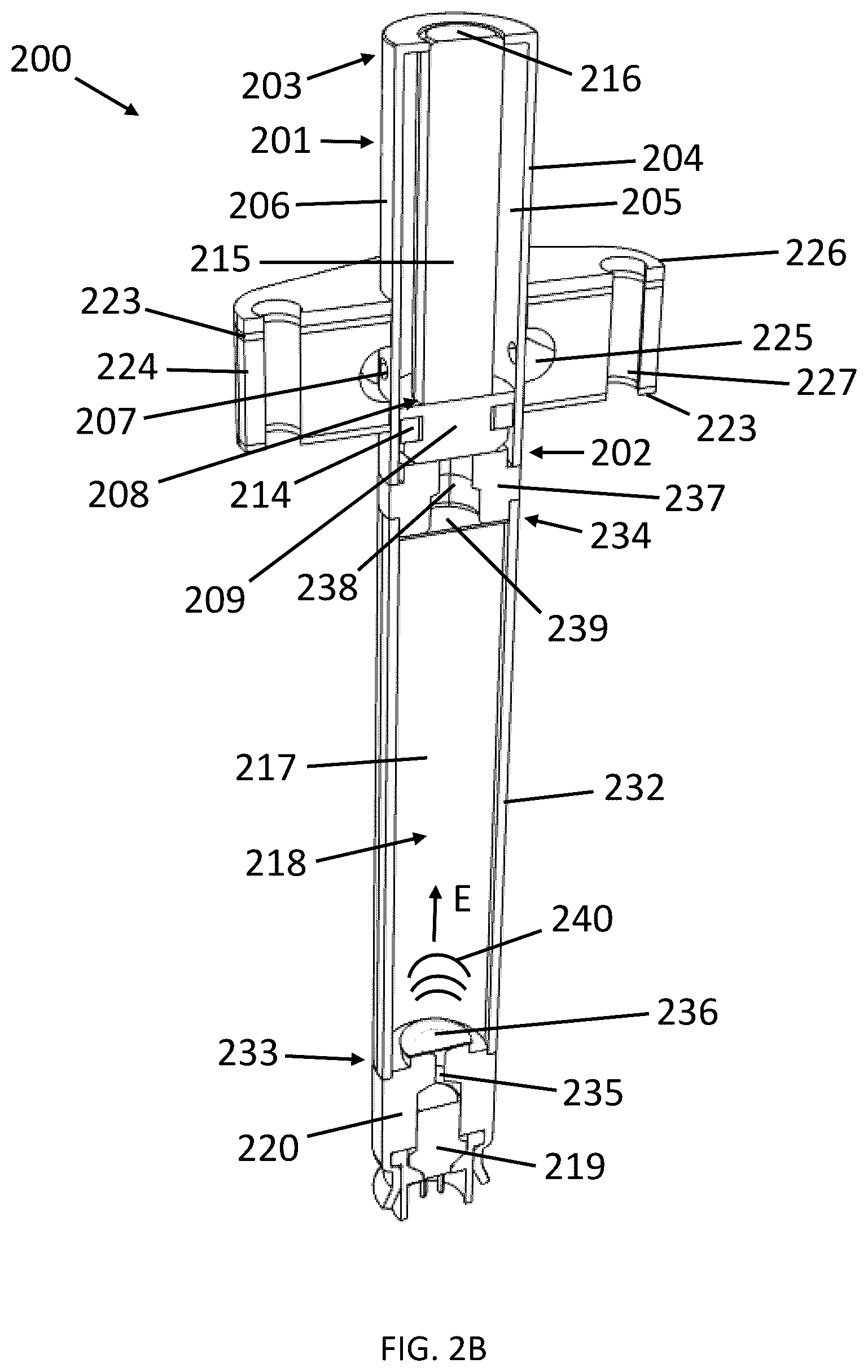 Patent US12612009 Figure 5 – Vehicle hood lifter and airbag assembly
