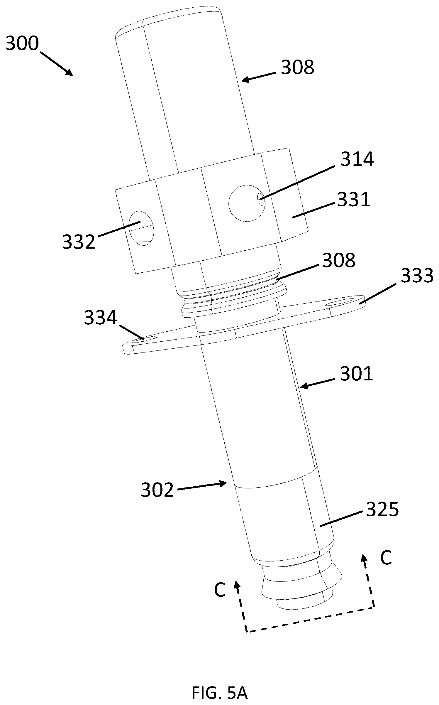 Patent US12612009 Figure 10 – Vehicle hood lifter and airbag assembly