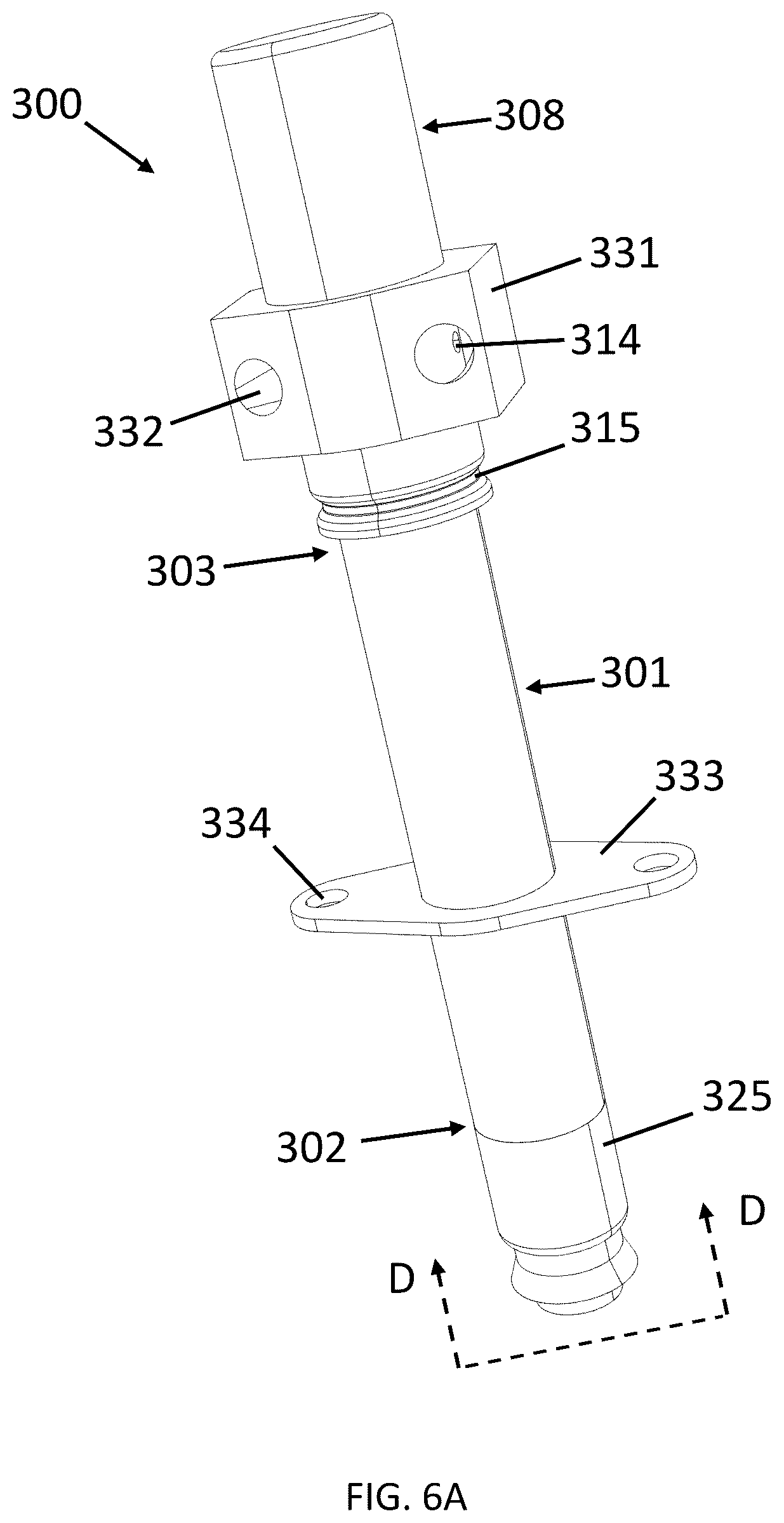 Patent US12612009 Figure 12 – Vehicle hood lifter and airbag assembly