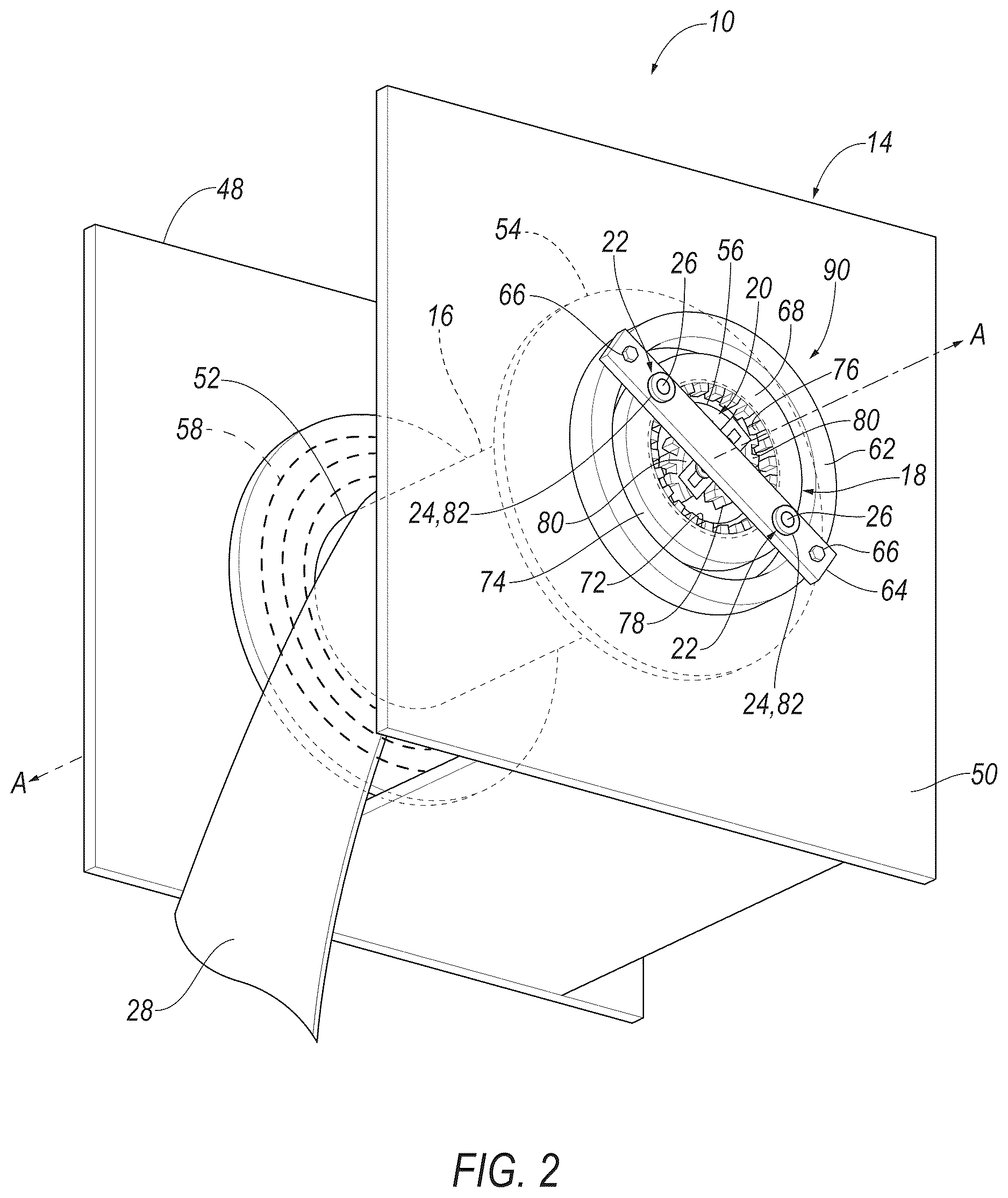 Patent US12612010 Figure 2 – Load limiting seatbelt retractor