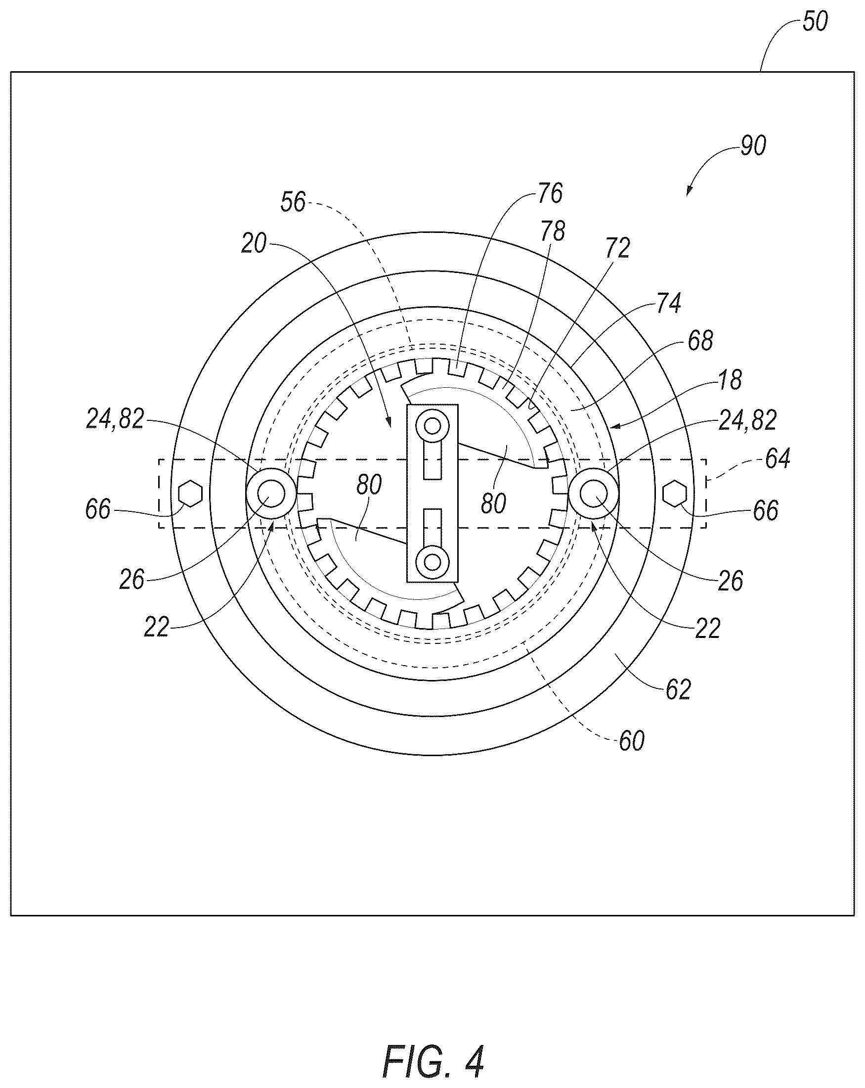 Patent US12612010 Figure 4 – Load limiting seatbelt retractor