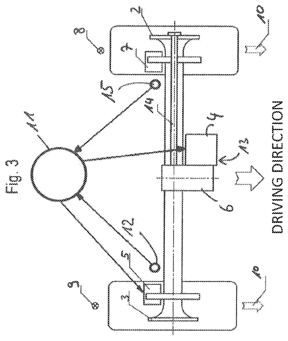 Patent US12612020 Figure 3 – Axle and method for compensating for a delay