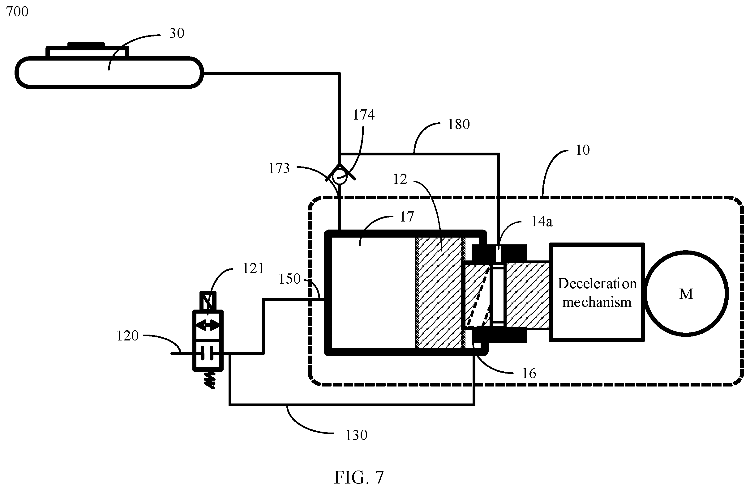 Patent US12612023 Figure 6 – Hydraulic control unit, braking system, and control method