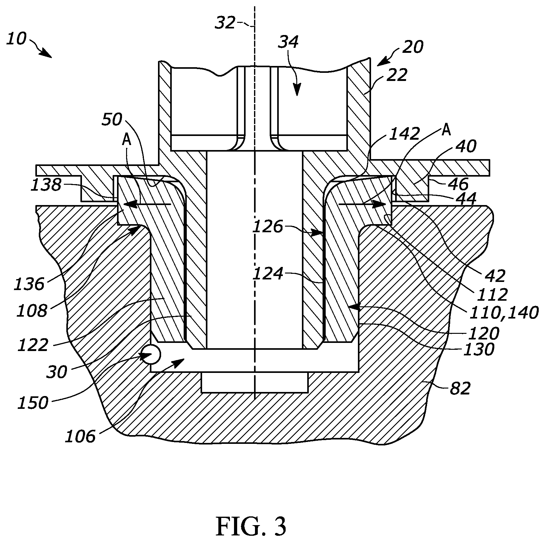 Patent US12612024 Figure 3 – Connection for brake system housing
