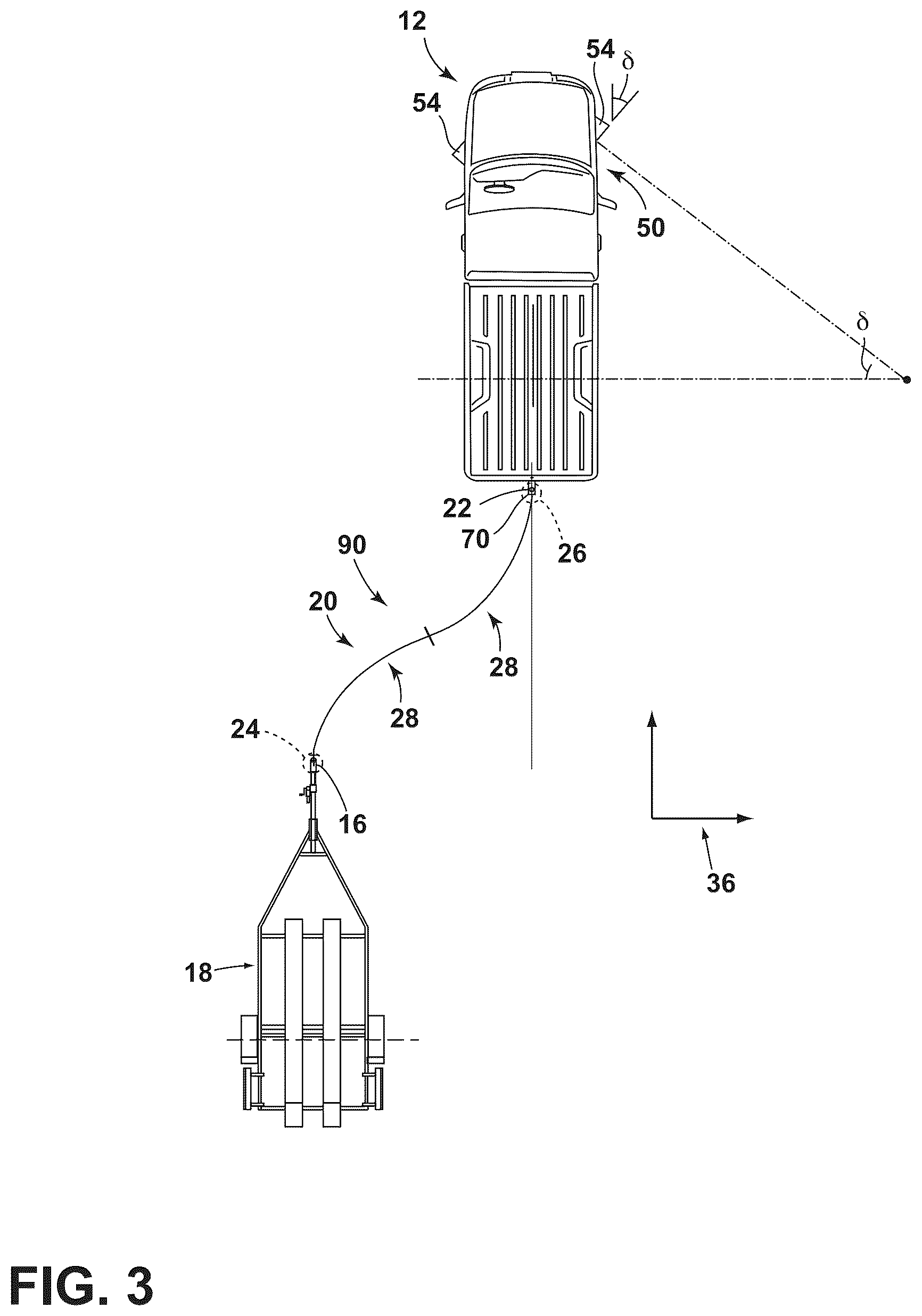 Patent US12612033 Figure 3 – Hitch assist trailer, coupler and hitchball detection and tracking method