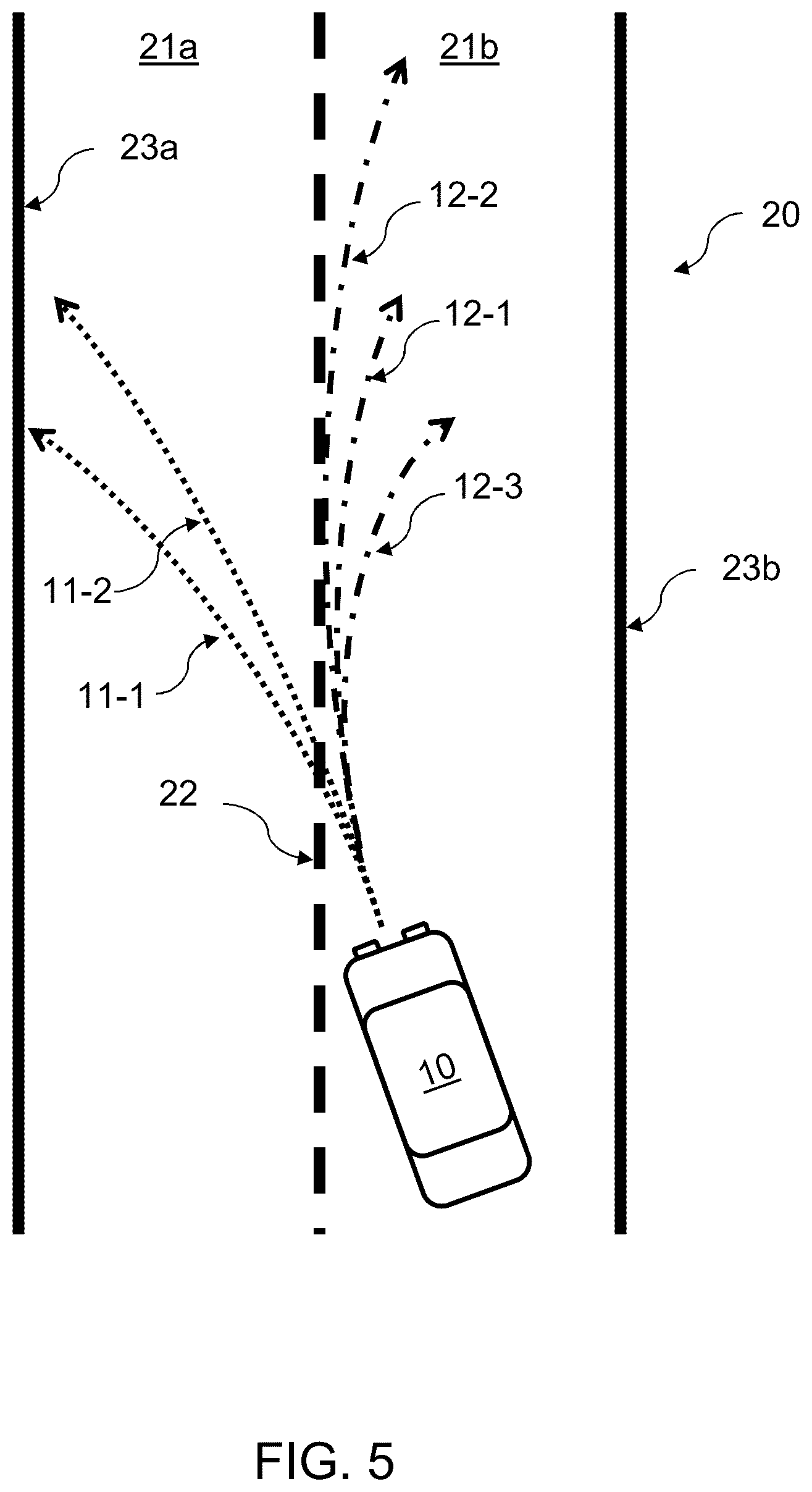 Patent US12612039 Figure 5 – Triggering logic for lane keeping aid using predicted evasive maneuver