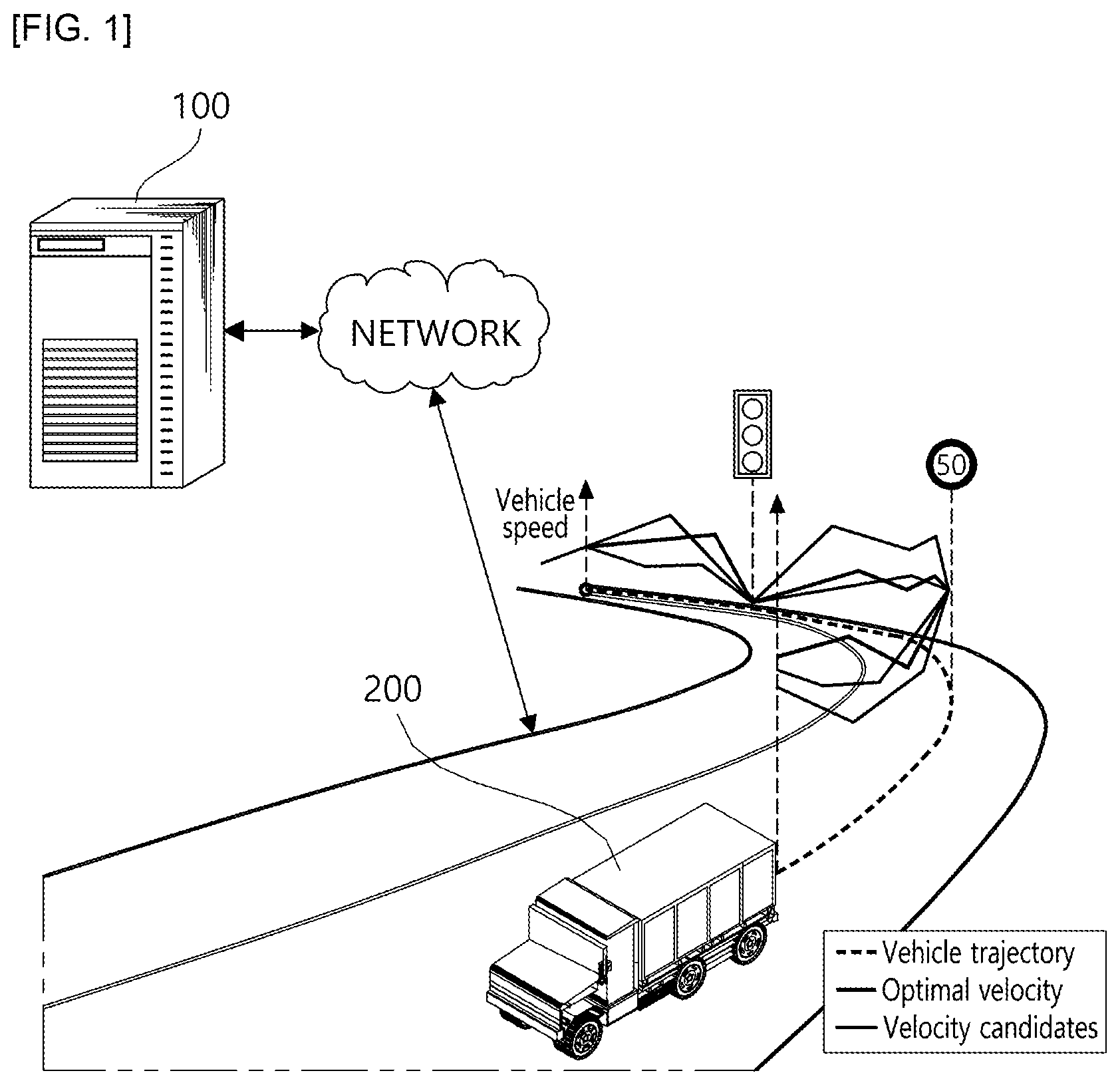 Patent US12612040 Figure 1 – Operating method of intelligent vehicle driving control system