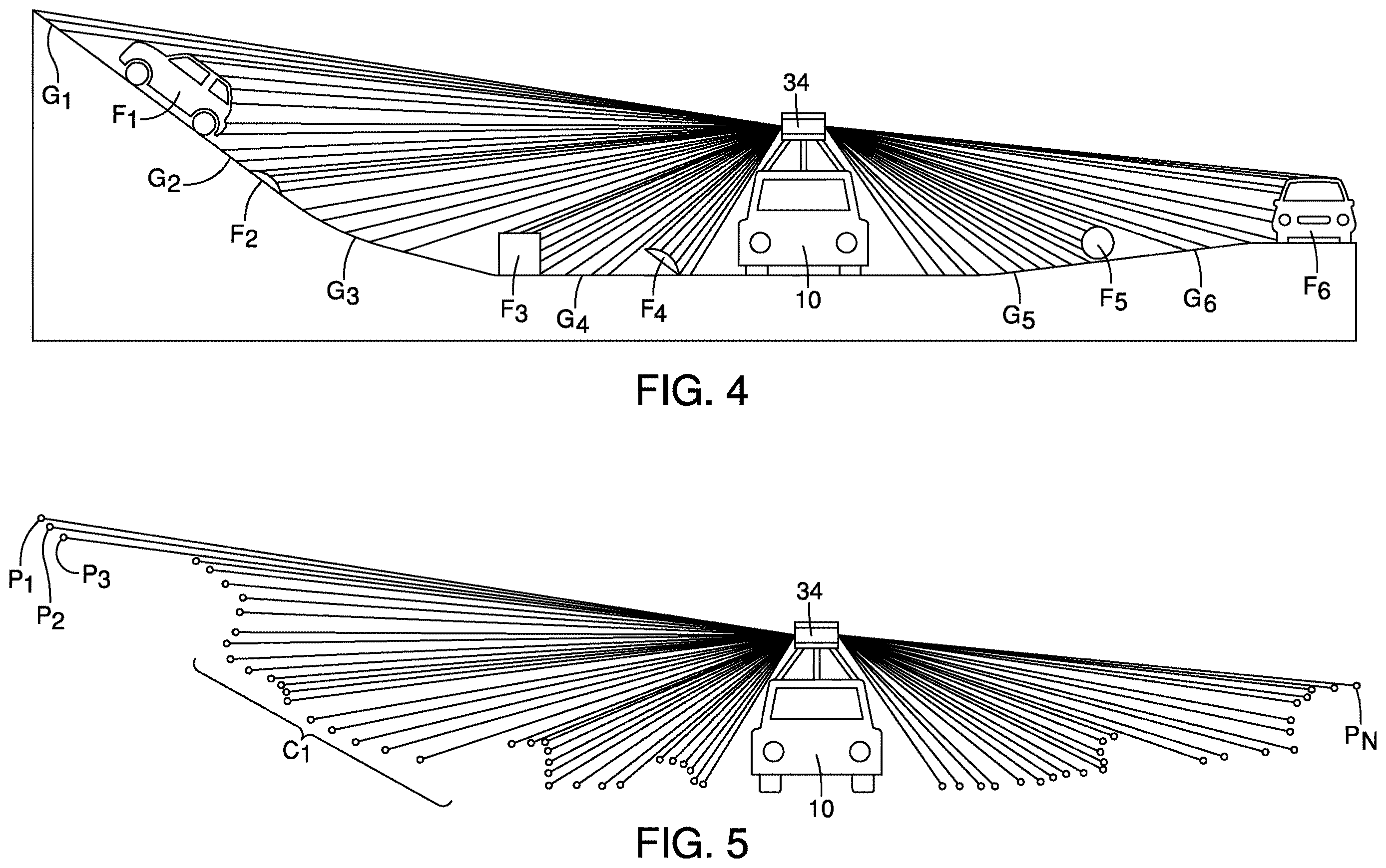 Patent US12612046 Figure 4 – Vehicle drivable area detection system configured to detect data representing vertical obstacles and a drivable area from a point cloud and provide the data to a driver assist component