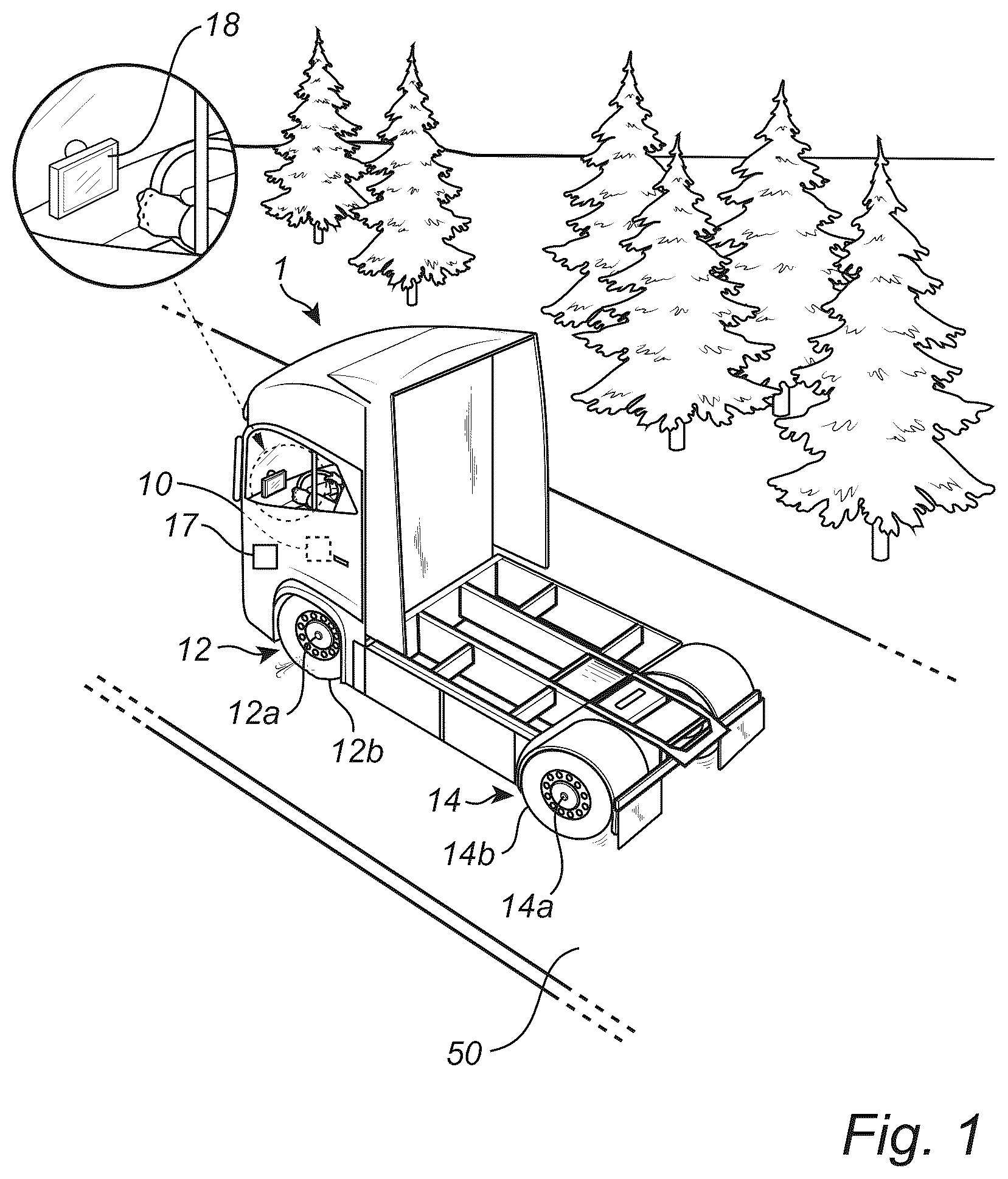 Patent US12612054 — Method for reducing the risk of vehicle tire rupture — Figure 1