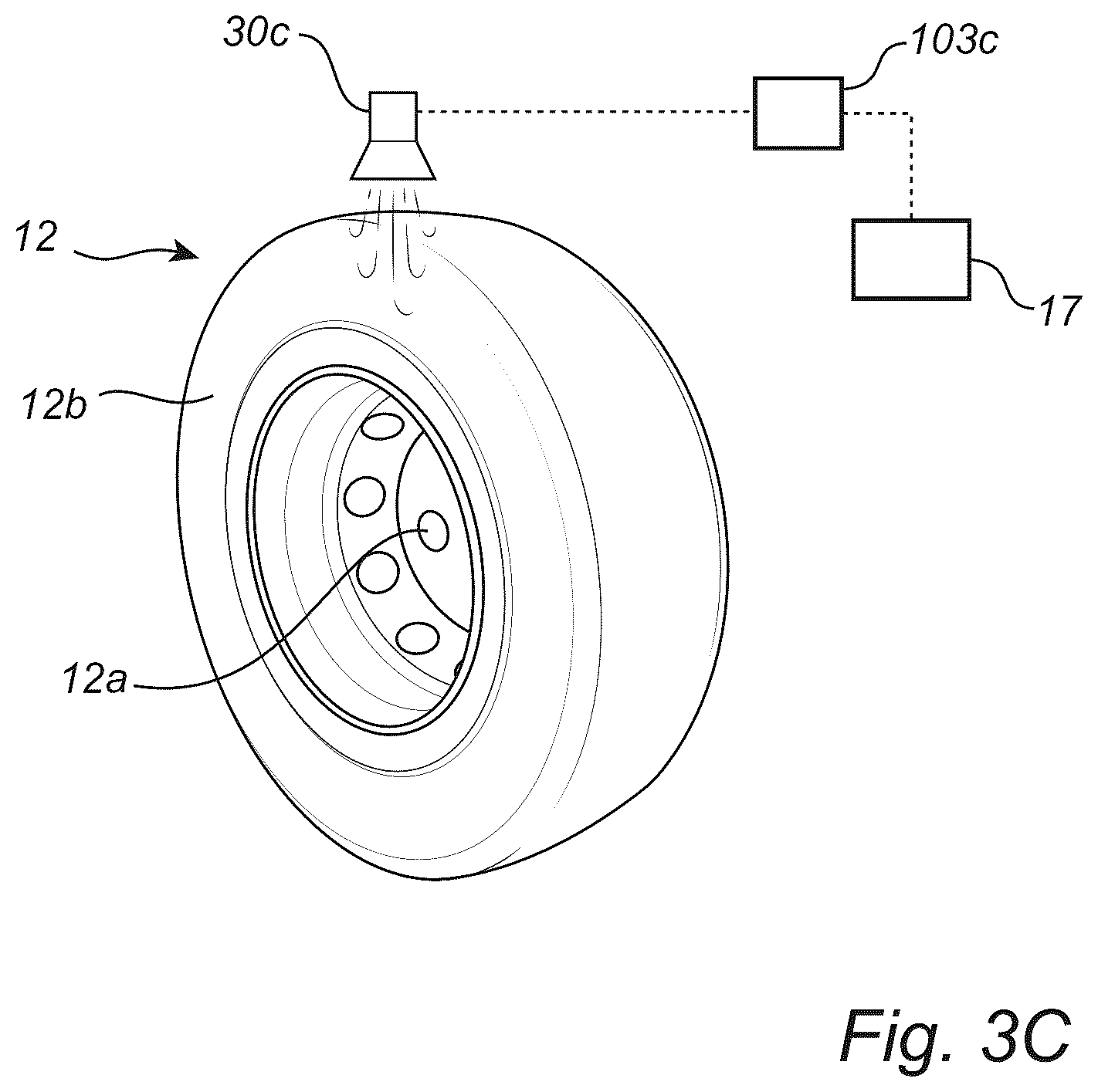 Patent US12612054 Figure 5 – Method for reducing the risk of vehicle tire rupture