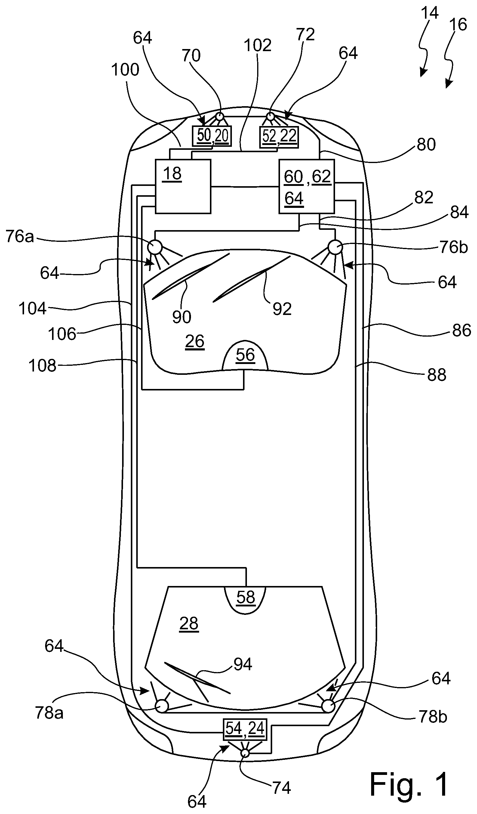 Patent US12612056 Figure 1 – Method for diagnosing a system behavior and indirectly deriving a systematic dependence for the system behavior of a system component of a cleaning system of a motor vehicle