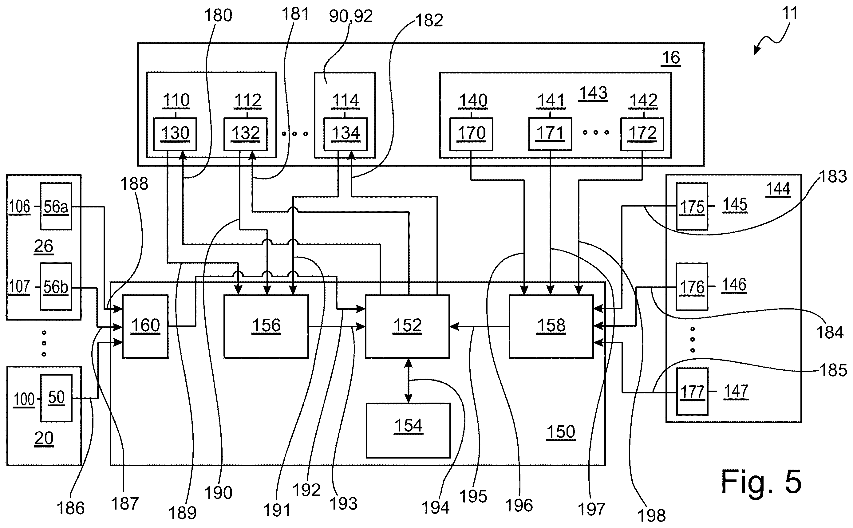 Patent US12612056 Figure 5 – Method for diagnosing a system behavior and indirectly deriving a systematic dependence for the system behavior of a system component of a cleaning system of a motor vehicle