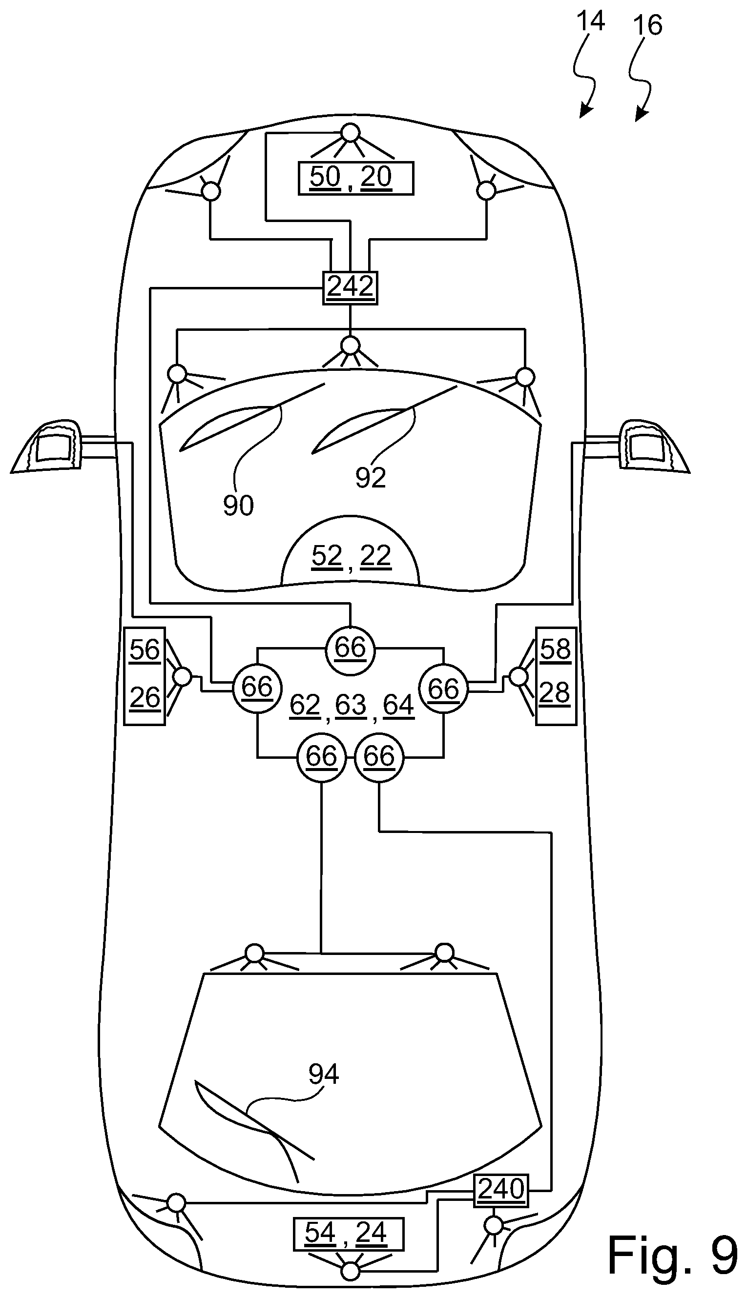 Patent US12612056 Figure 9 – Method for diagnosing a system behavior and indirectly deriving a systematic dependence for the system behavior of a system component of a cleaning system of a motor vehicle
