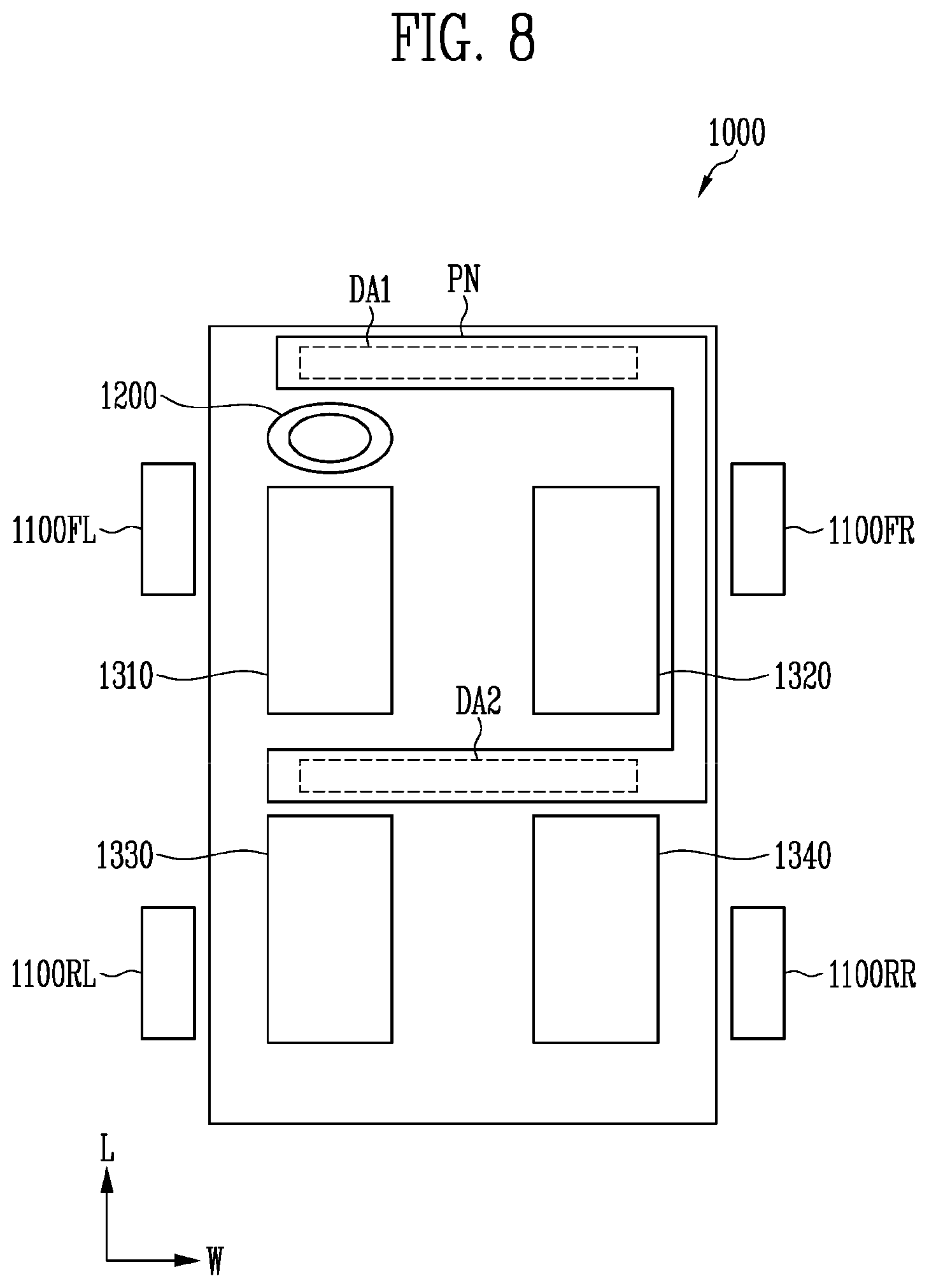 Patent US12612063 Figure 8 – Vehicle control system