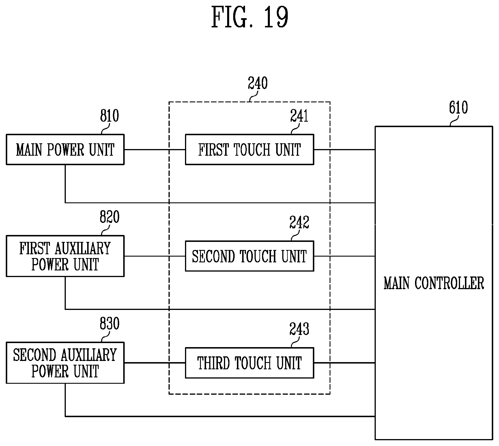 Patent US12612063 Figure 19 – Vehicle control system
