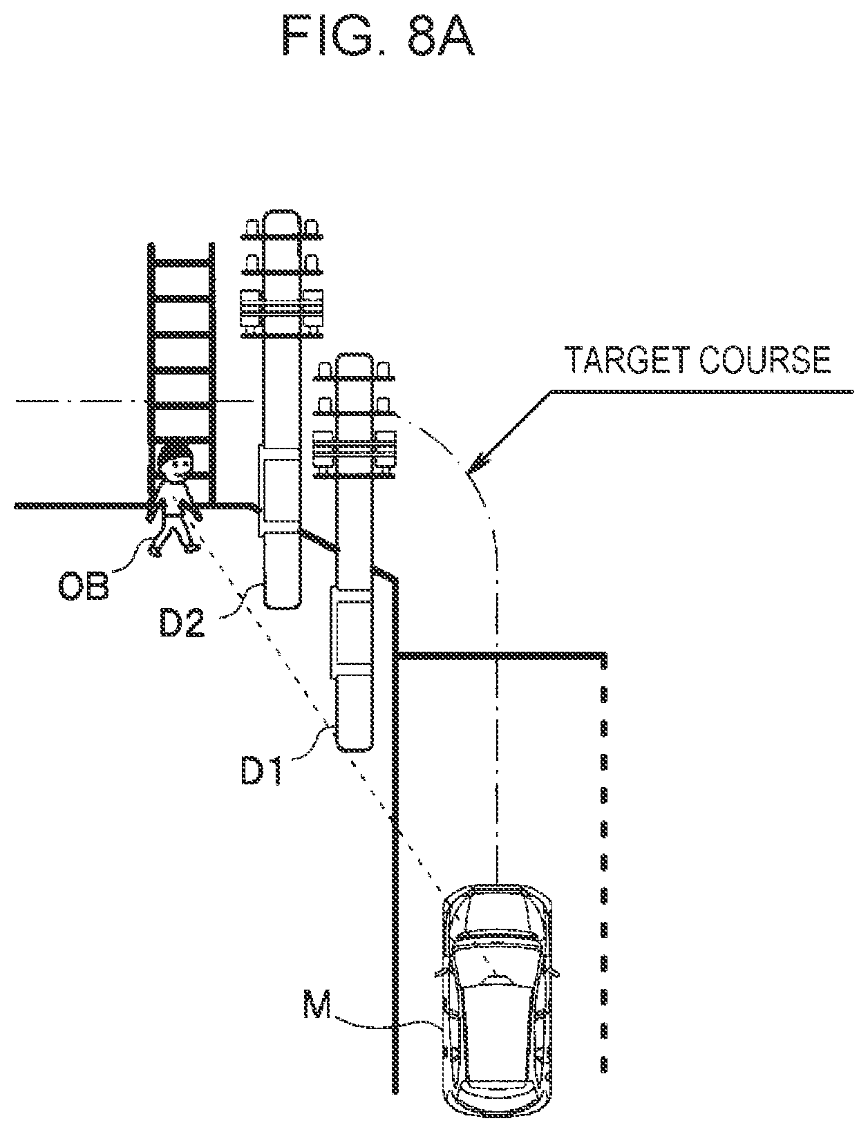 Patent US12612066 Figure 7 – Drive assist apparatus for tracking moving objects temporarily obscured by nearby stationary objects
