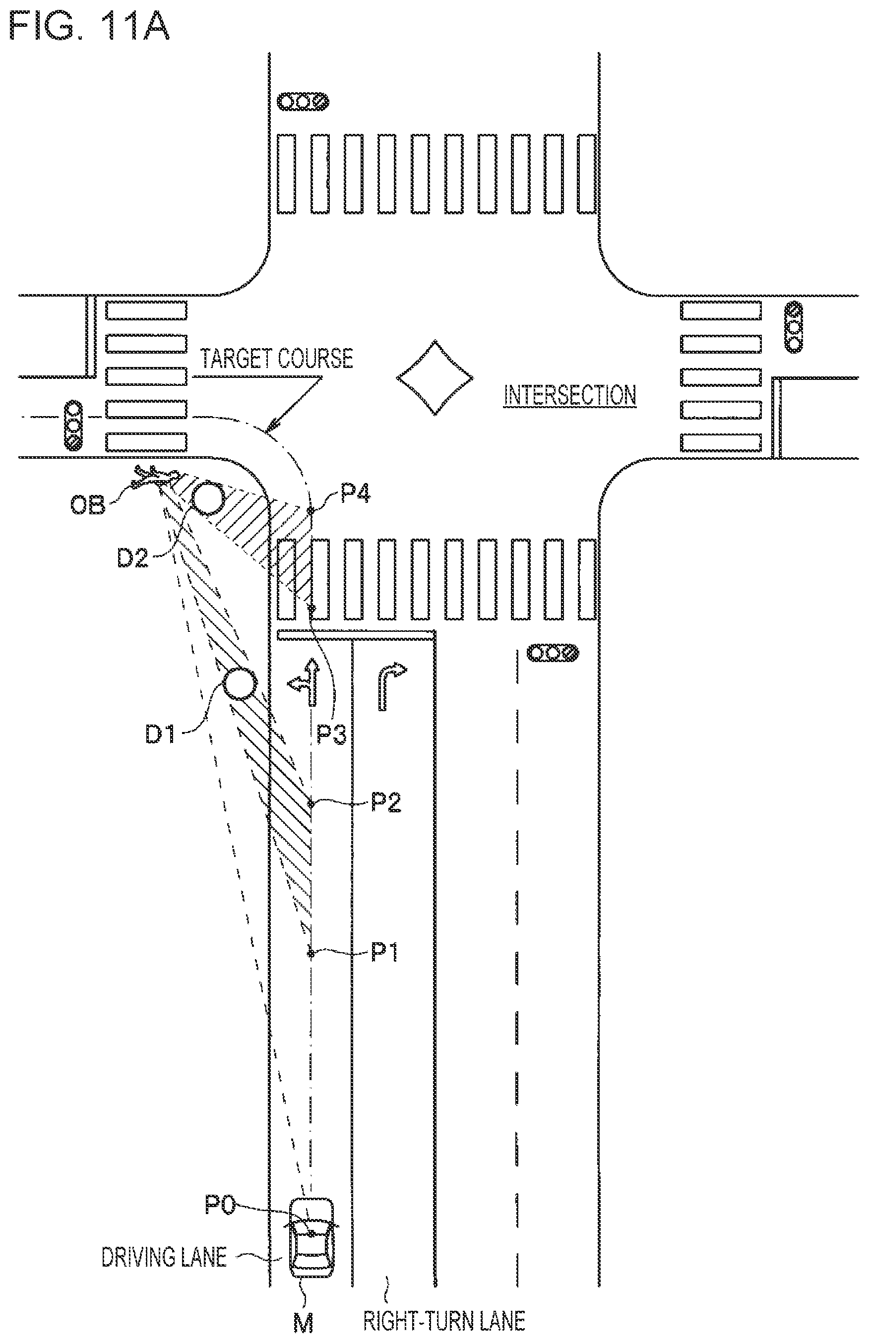 Patent US12612066 Figure 13 – Drive assist apparatus for tracking moving objects temporarily obscured by nearby stationary objects
