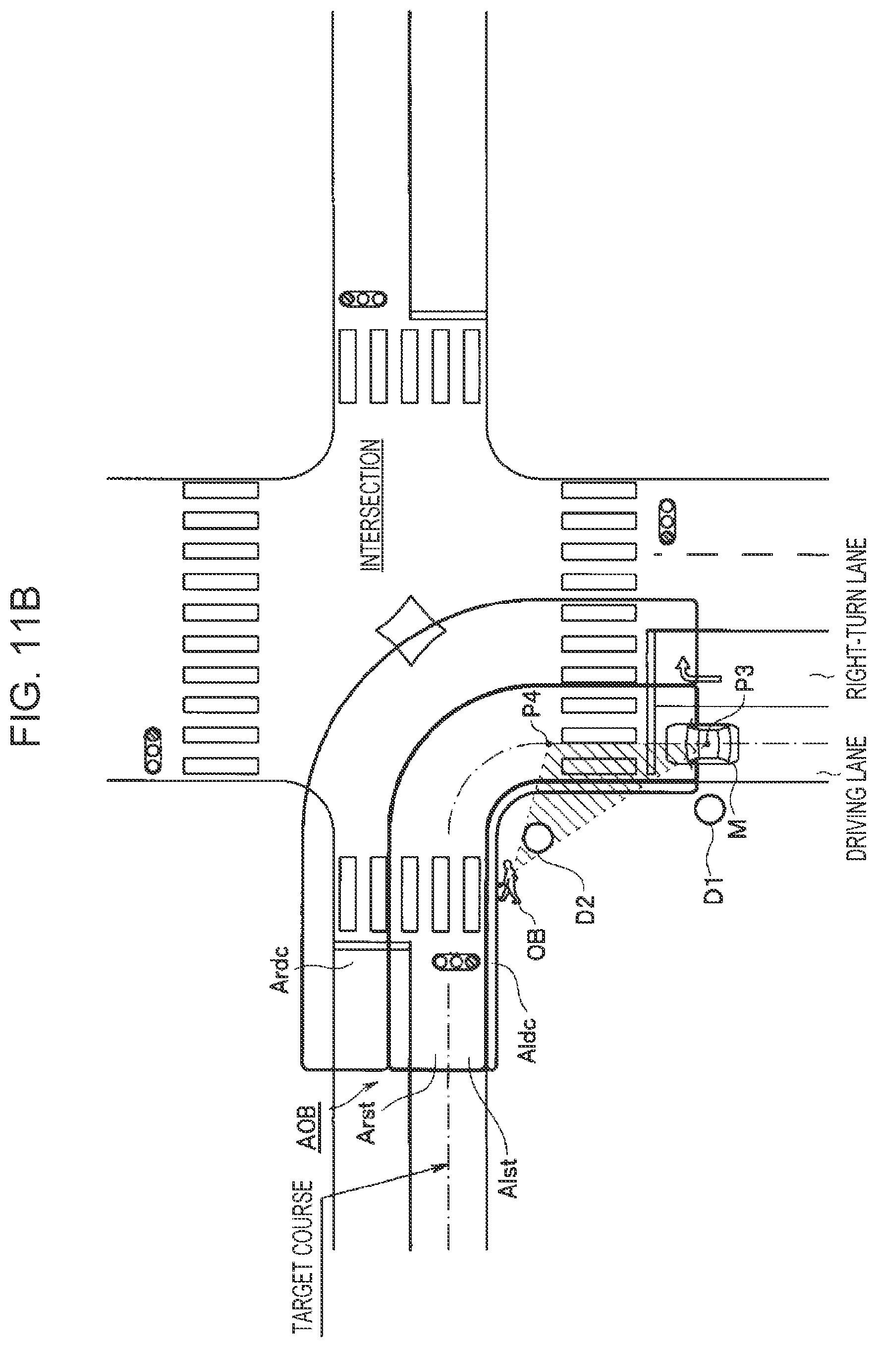Patent US12612066 Figure 14 – Drive assist apparatus for tracking moving objects temporarily obscured by nearby stationary objects