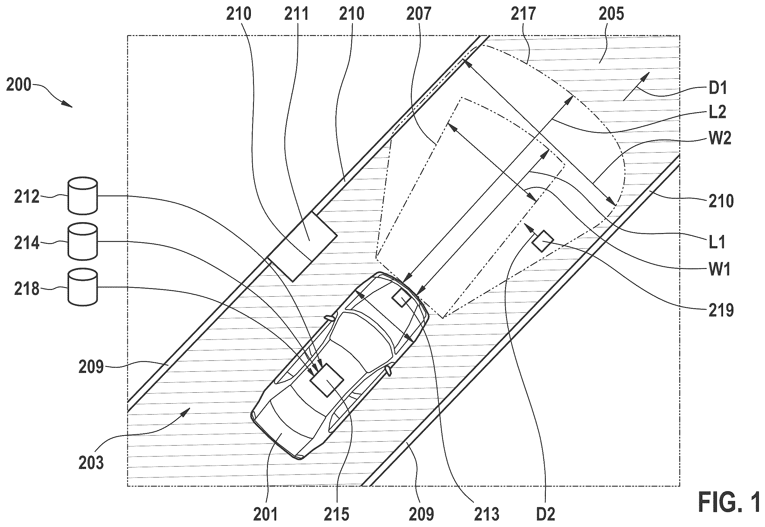 Patent US12612078 Figure 1 – Method for controlling an ego vehicle based on safety regions