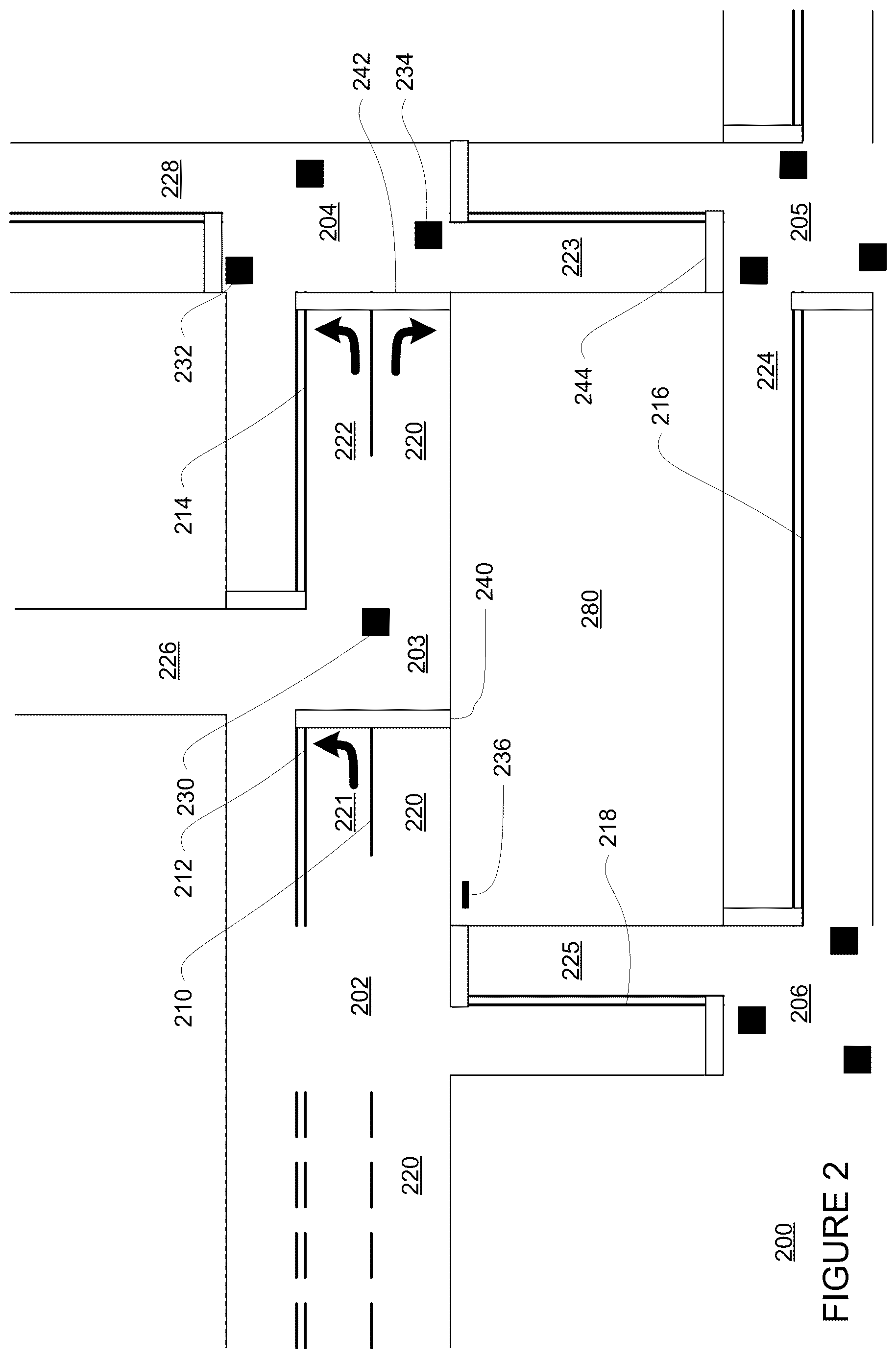 Patent US12612079 Figure 2 – Collision evaluation using a hierarchy of grids