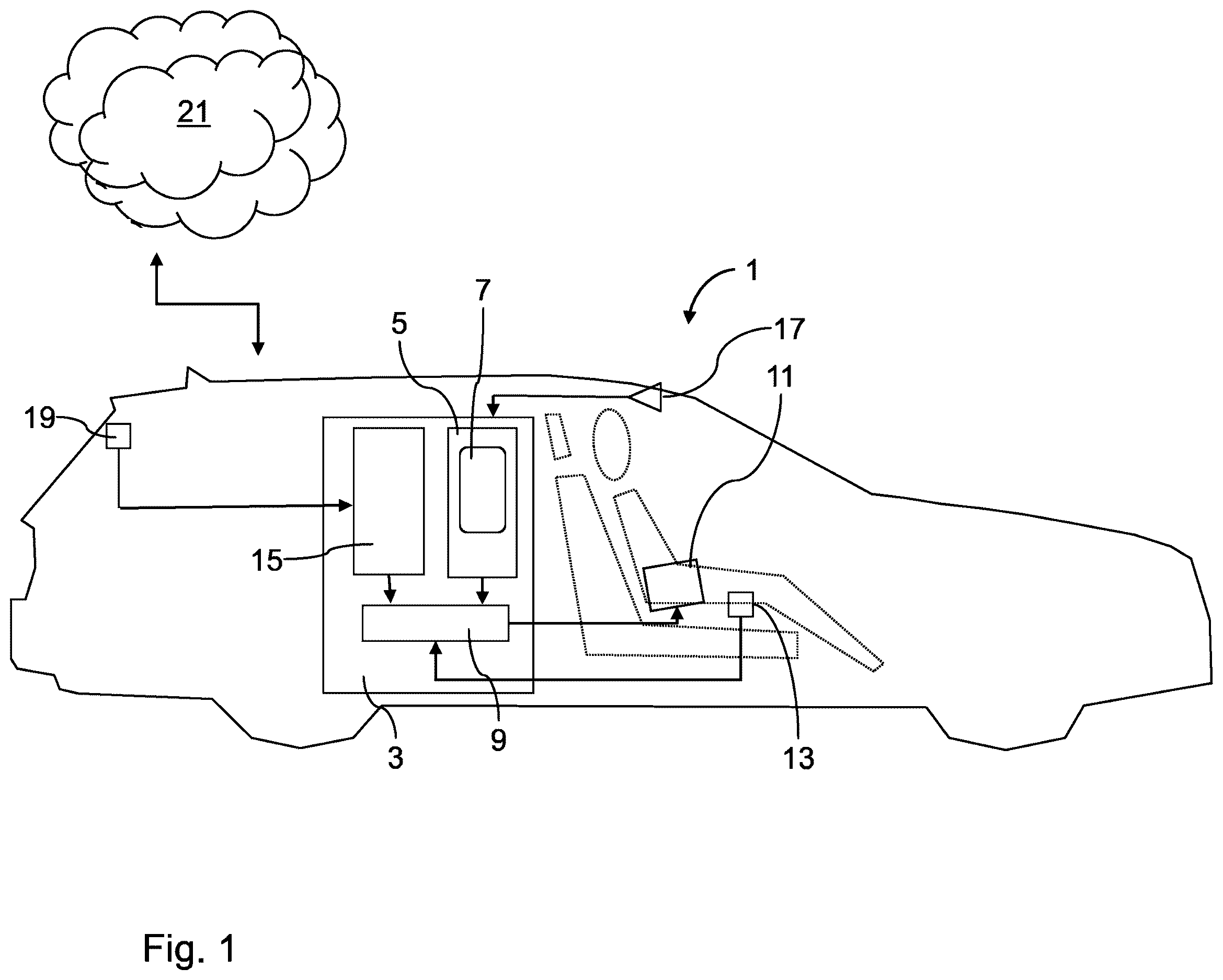 Patent US12612083 Figure 1 – Method and device for increasing the share of automated driving in an at least partially automated vehicle