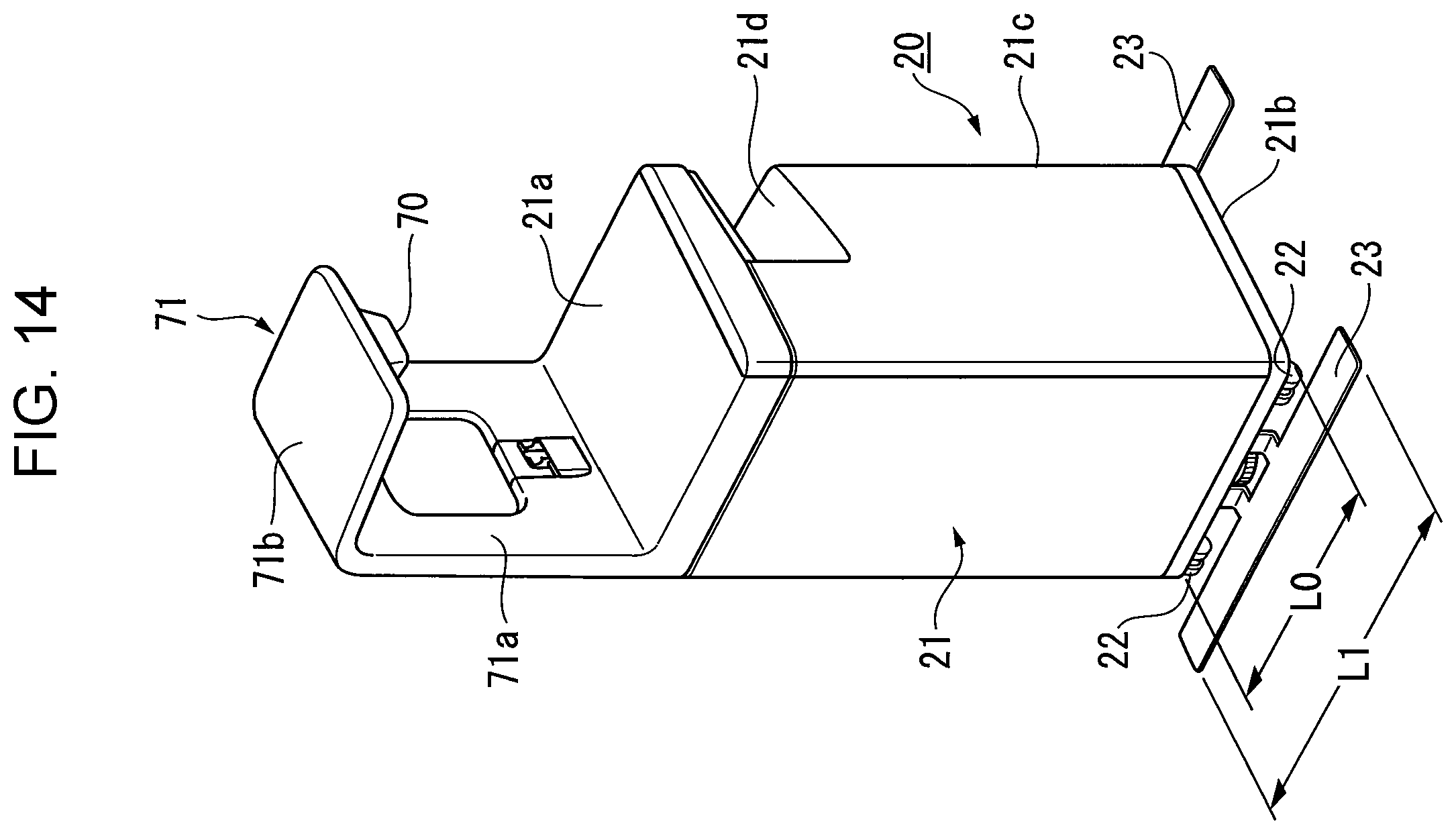 Patent US12612092 Figure 14 – Housing structure and object using the same