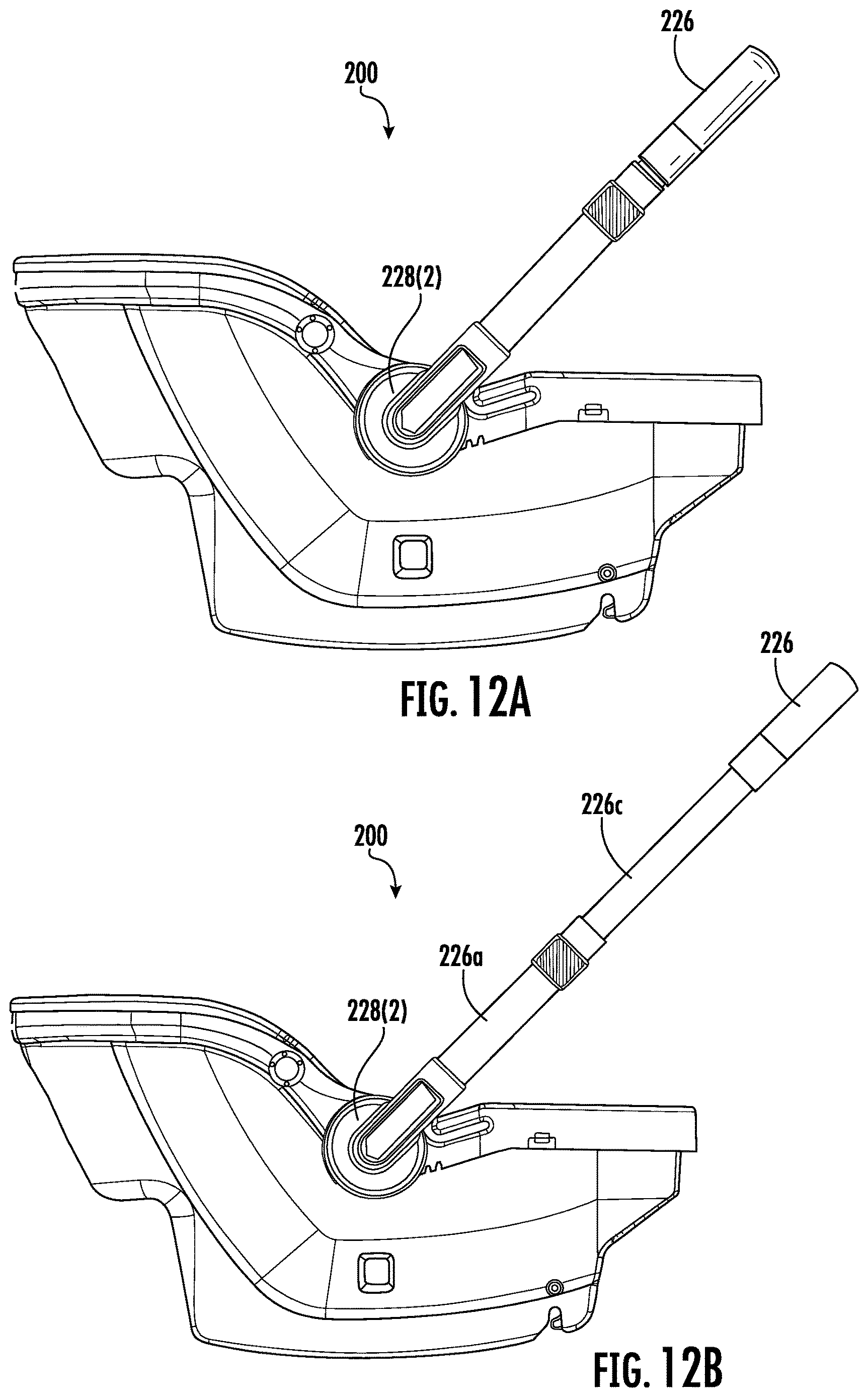 Patent US12612093 Figure 10 – Travel system having a child carrier and travel organizer that couples thereto