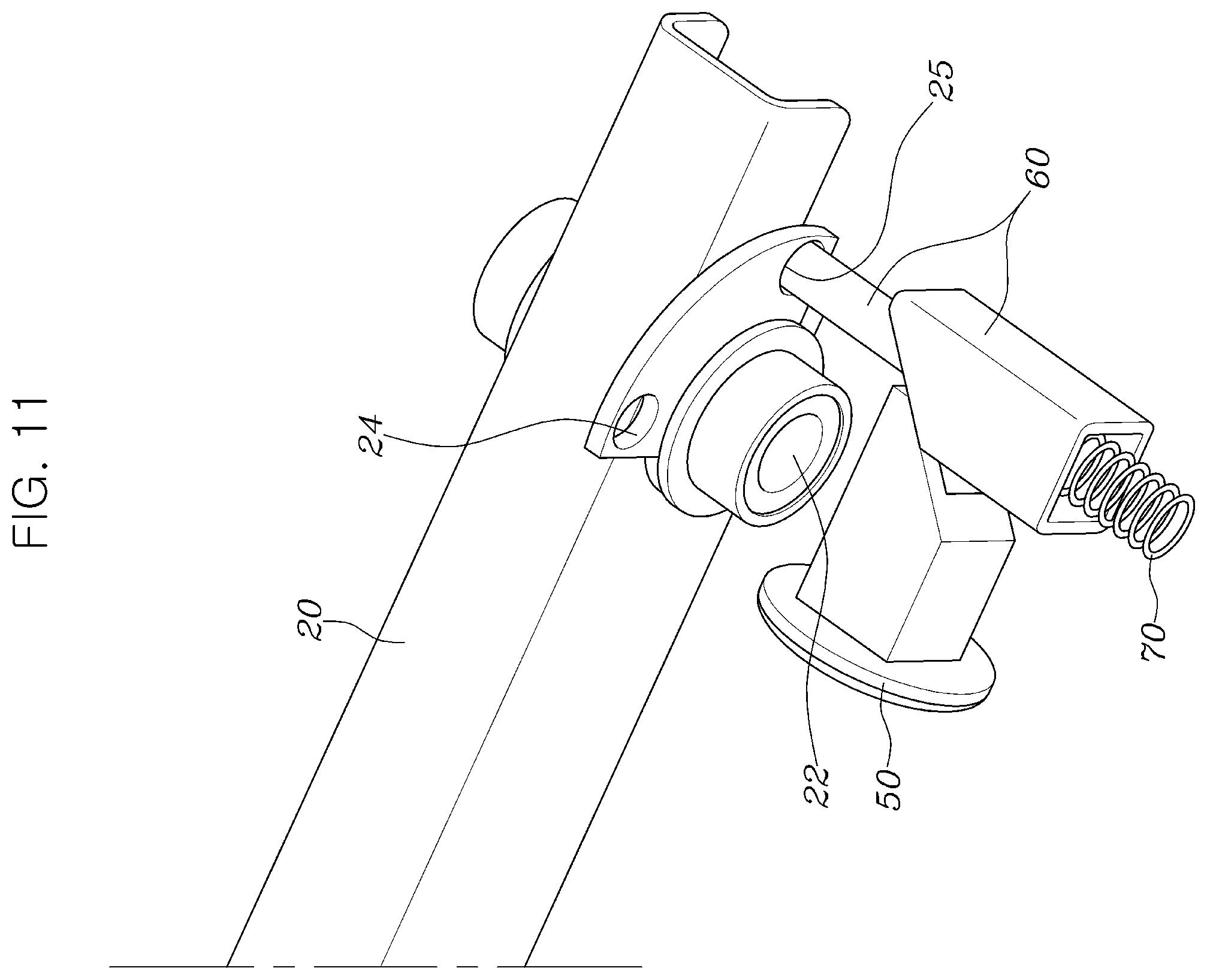 Patent US12612096 Figure 11 – Attachment and detachment apparatus for driving operation device of vehicle