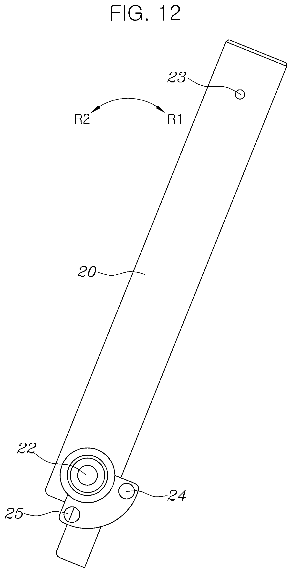 Patent US12612096 Figure 12 – Attachment and detachment apparatus for driving operation device of vehicle