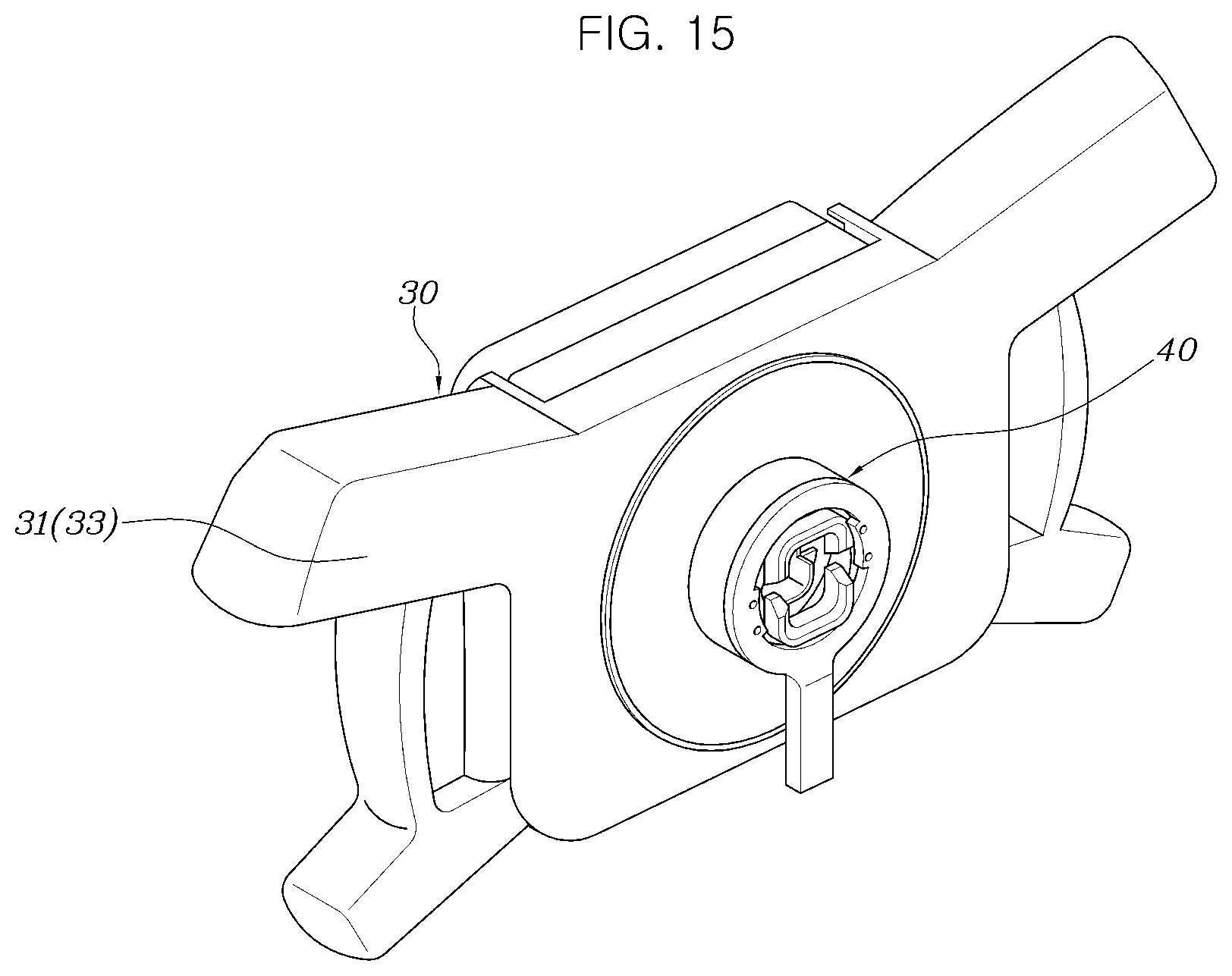Patent US12612096 Figure 15 – Attachment and detachment apparatus for driving operation device of vehicle