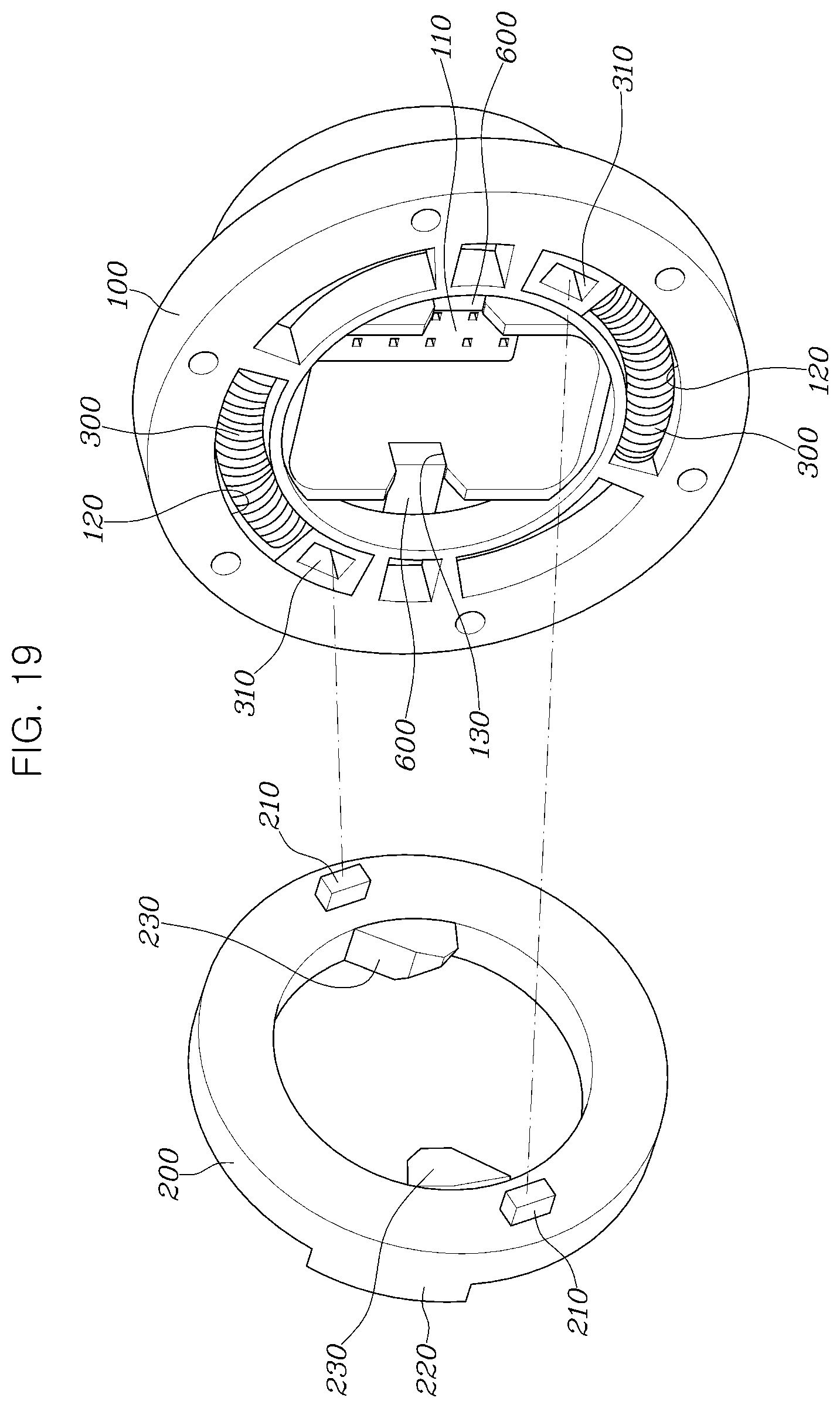 Patent US12612096 Figure 19 – Attachment and detachment apparatus for driving operation device of vehicle