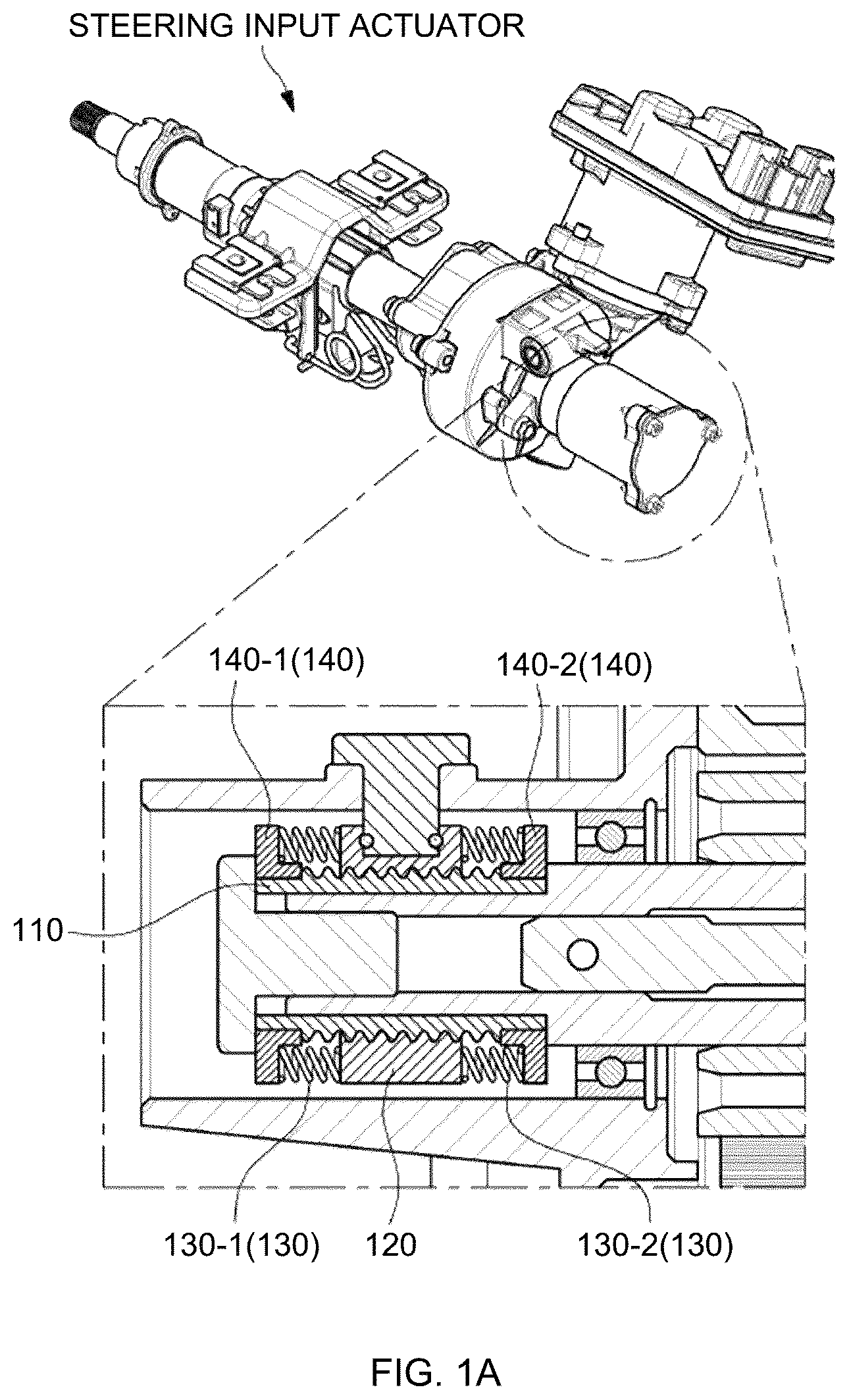 Patent US12612103 Figure 1 – Apparatus and method for controlling operation of reaction force motor