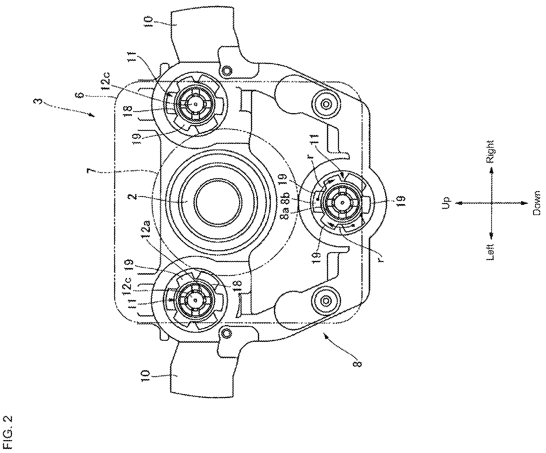 Patent US12612104 Figure 2 – Steering wheel device for vehicle