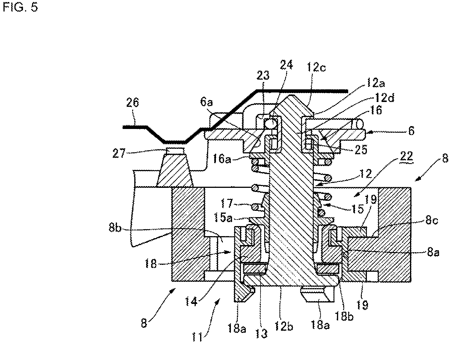 Patent US12612104 Figure 5 – Steering wheel device for vehicle