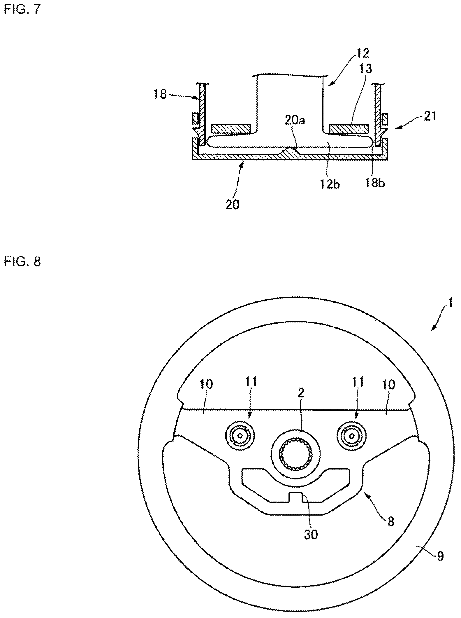 Patent US12612104 Figure 7 – Steering wheel device for vehicle