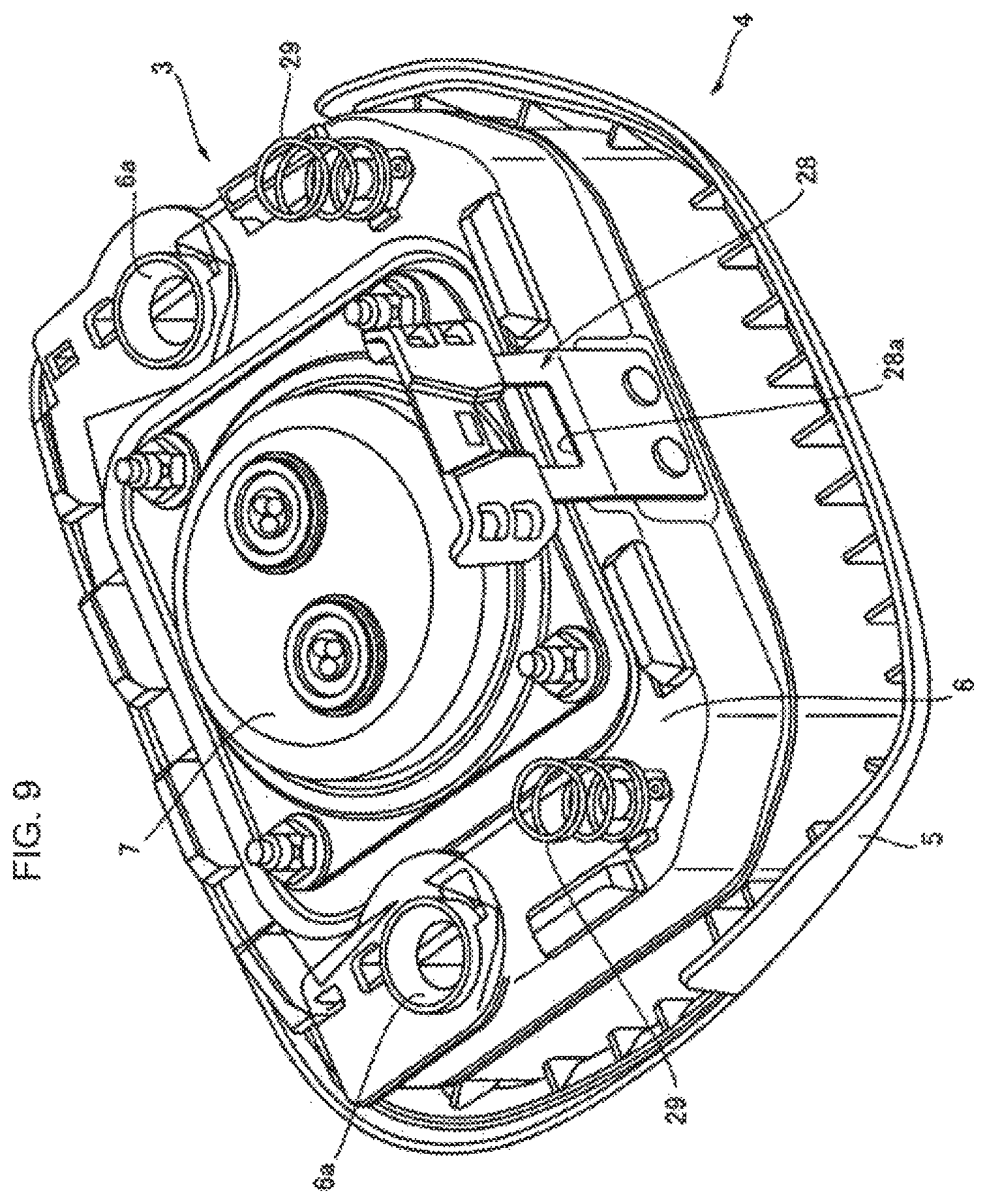 Patent US12612104 Figure 8 – Steering wheel device for vehicle