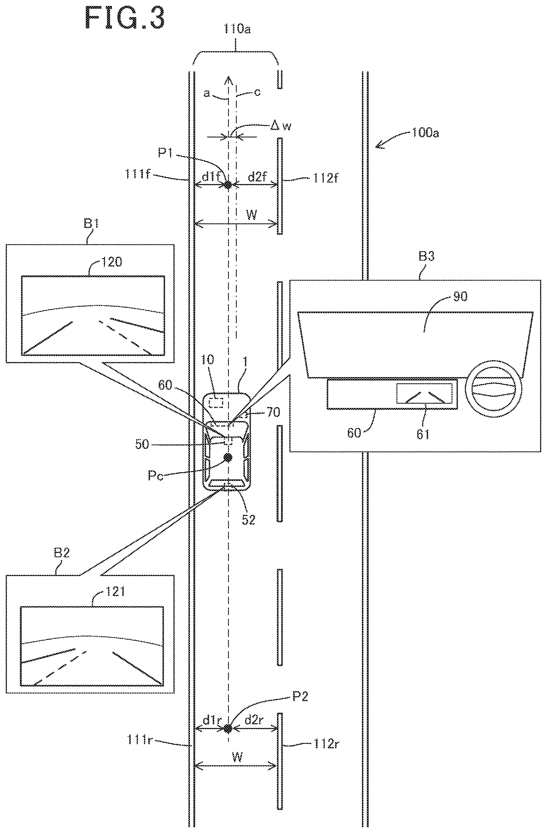 Patent US12612106 Figure 3 – Driving assistance system, driving assistance method, and recording medium