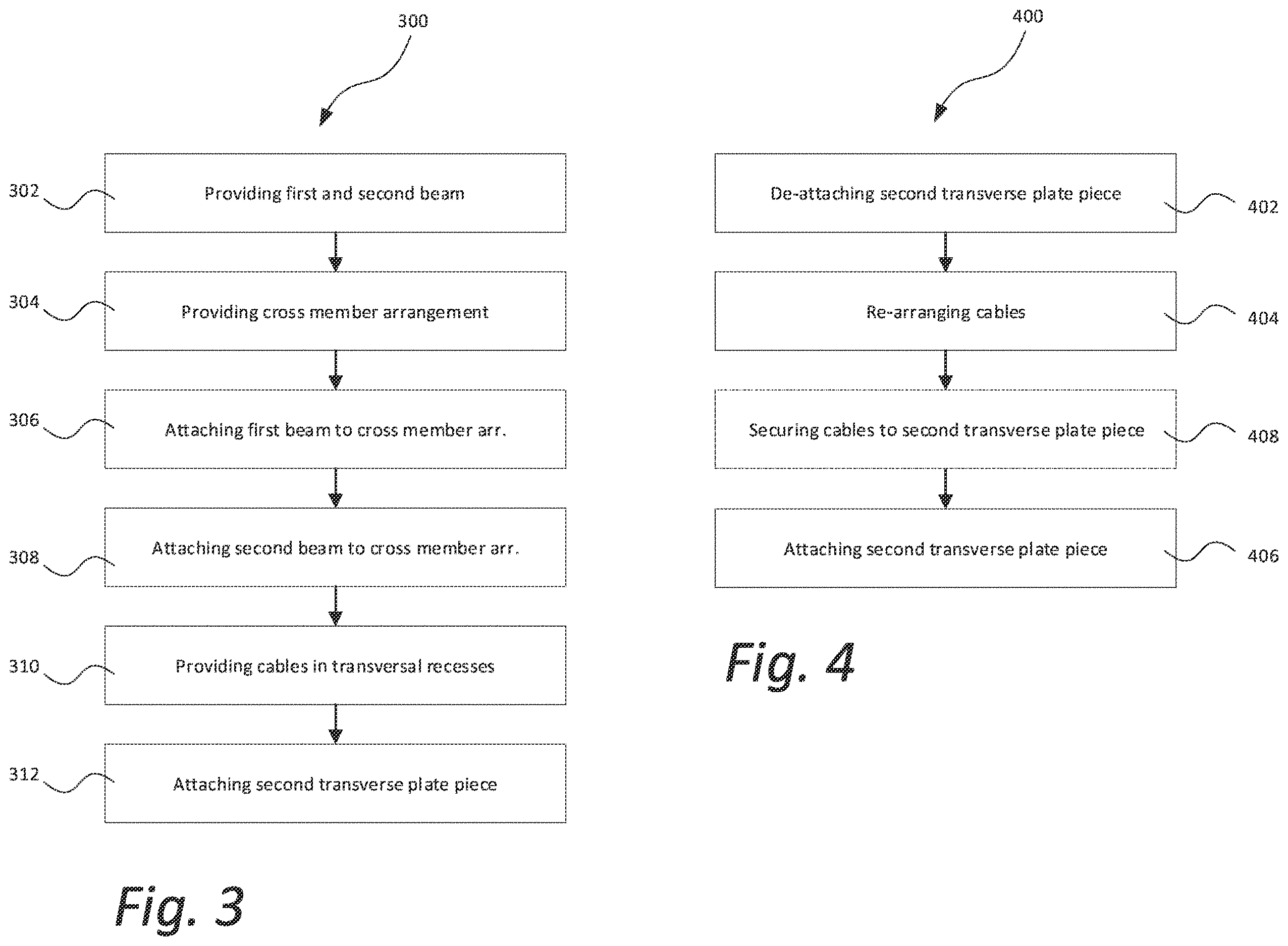 Patent US12612108 Figure 4 – Cross member arrangement