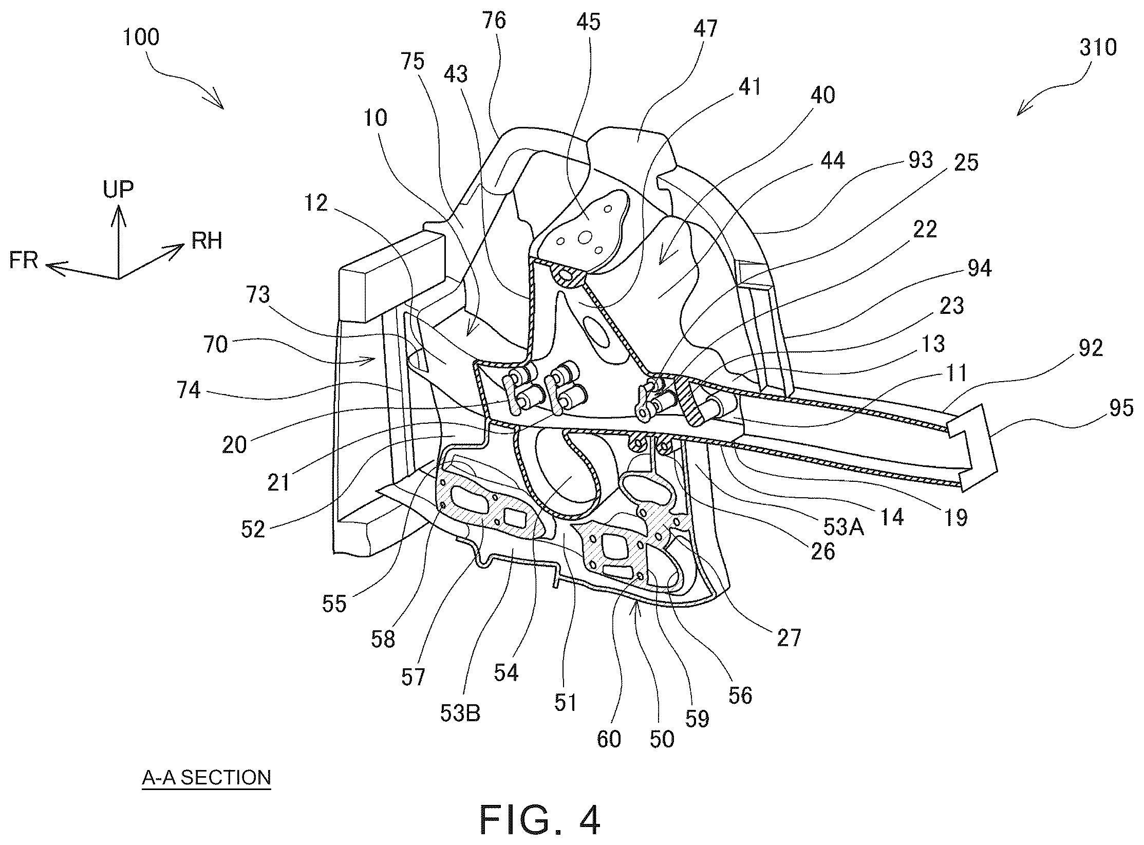 Patent US12612113 Figure 4 – Vehicle rear component