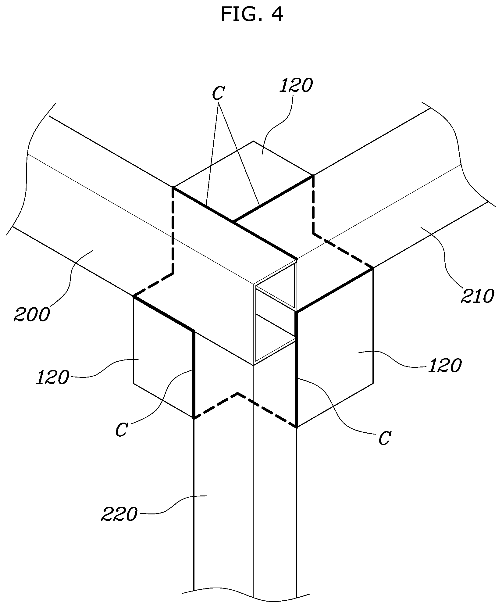 Patent US12612116 Figure 4 – Connecting joint and assembly method thereof