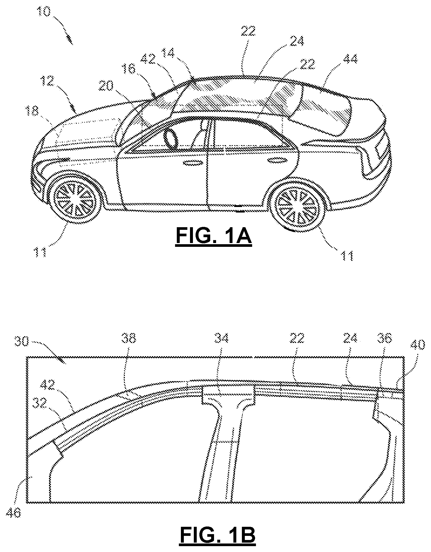 Patent US12612118 Figure 1 – Structural, fiber reinforced composite panel rigidly attached to an interface surface