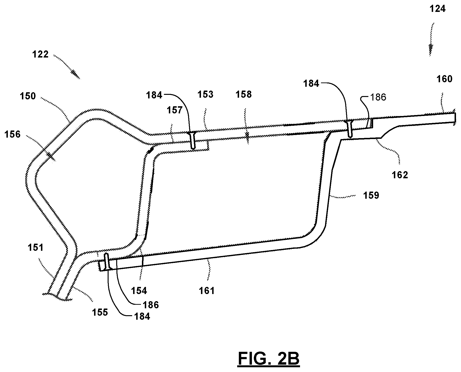 Patent US12612118 Figure 3 – Structural, fiber reinforced composite panel rigidly attached to an interface surface