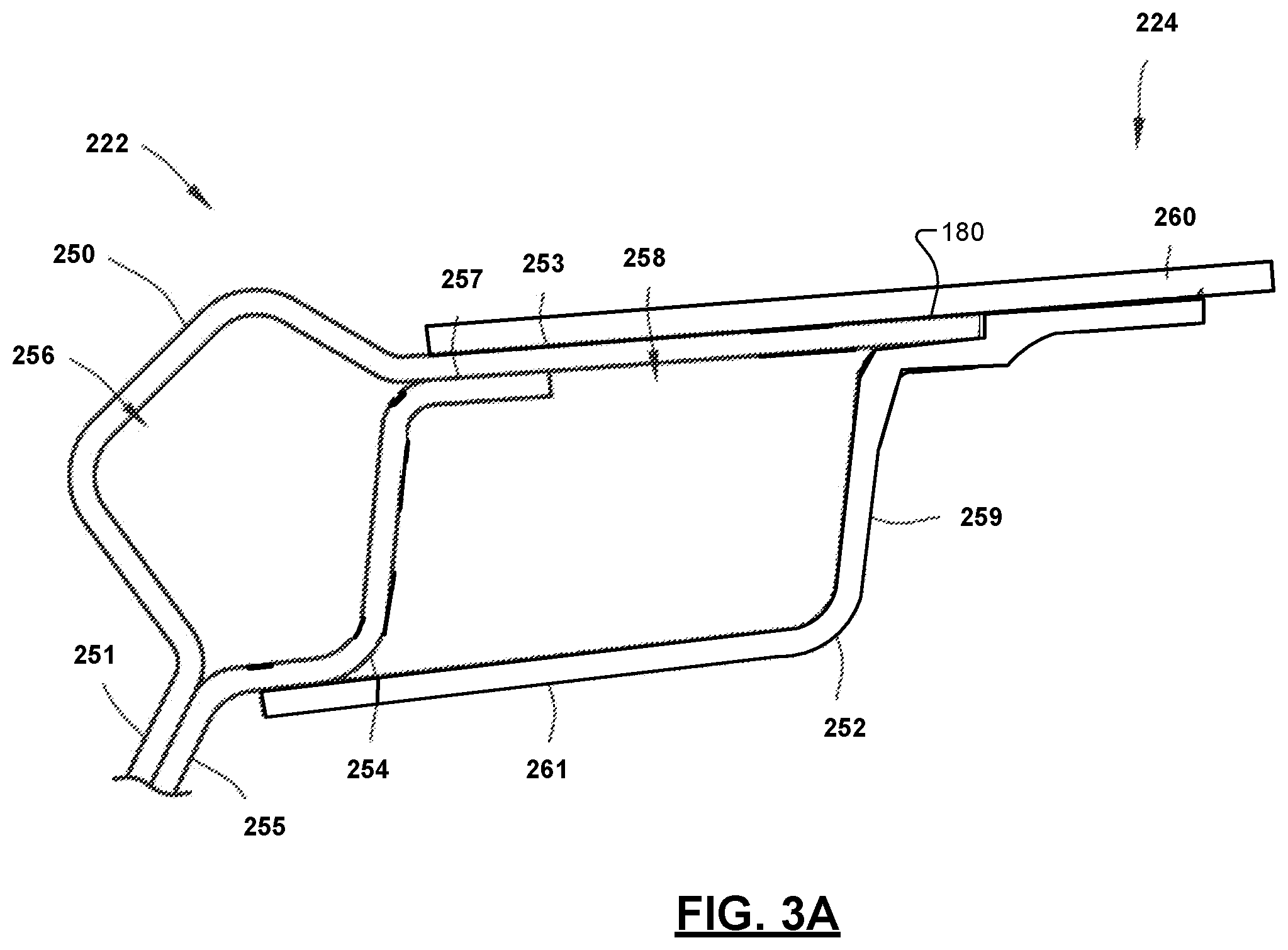Patent US12612118 Figure 4 – Structural, fiber reinforced composite panel rigidly attached to an interface surface