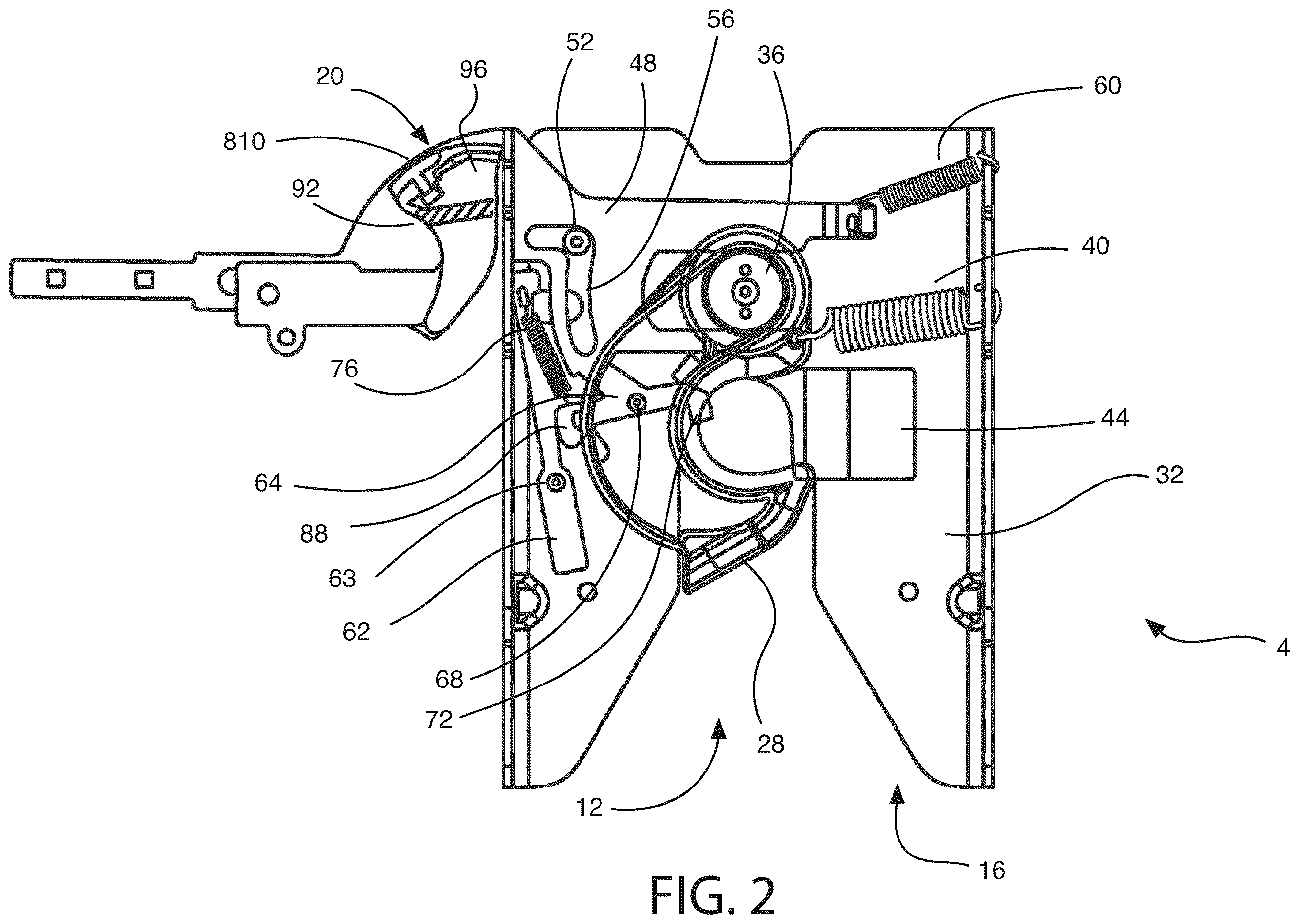 Patent US12612123 Figure 2 – Fifth wheel hitch engagement system