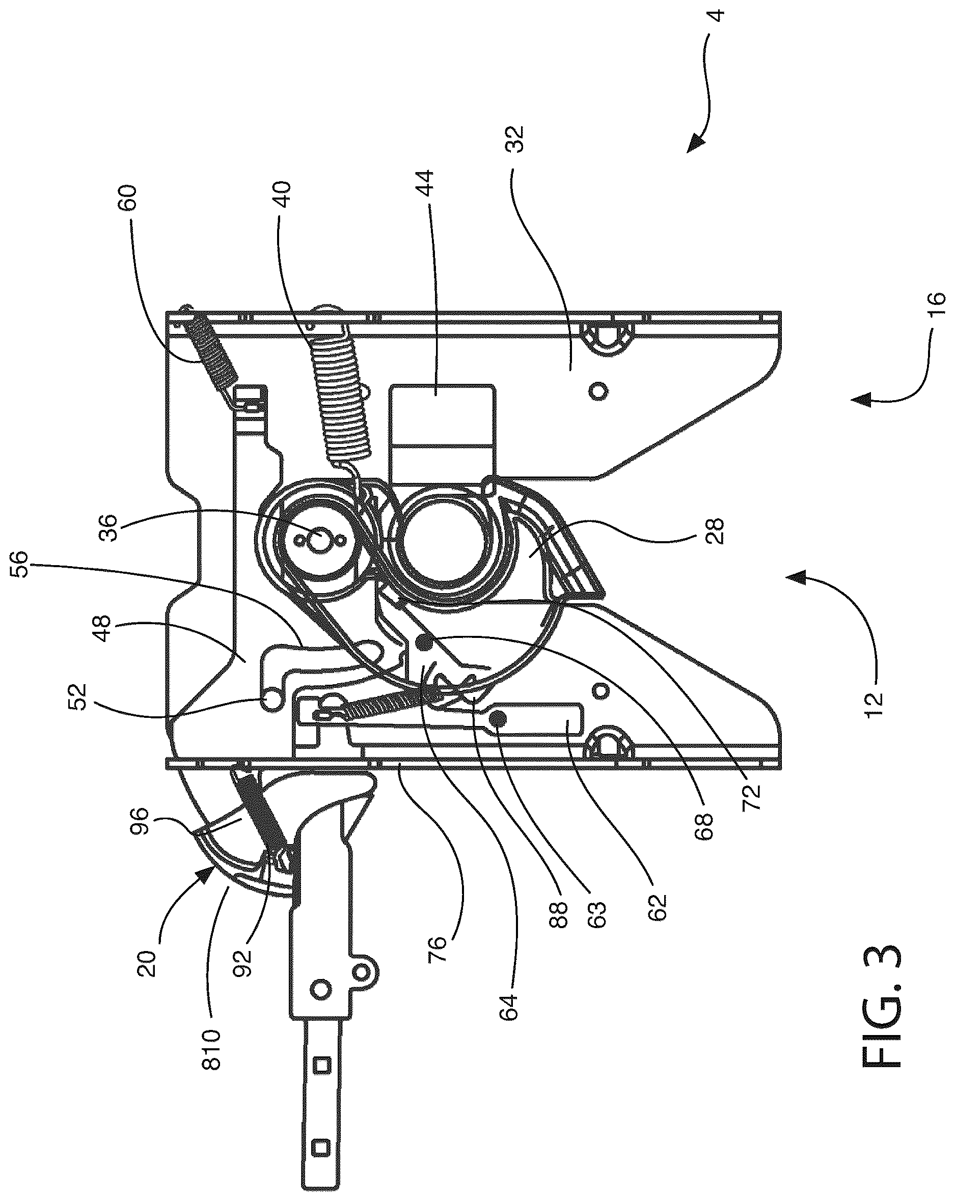 Patent US12612123 Figure 3 – Fifth wheel hitch engagement system