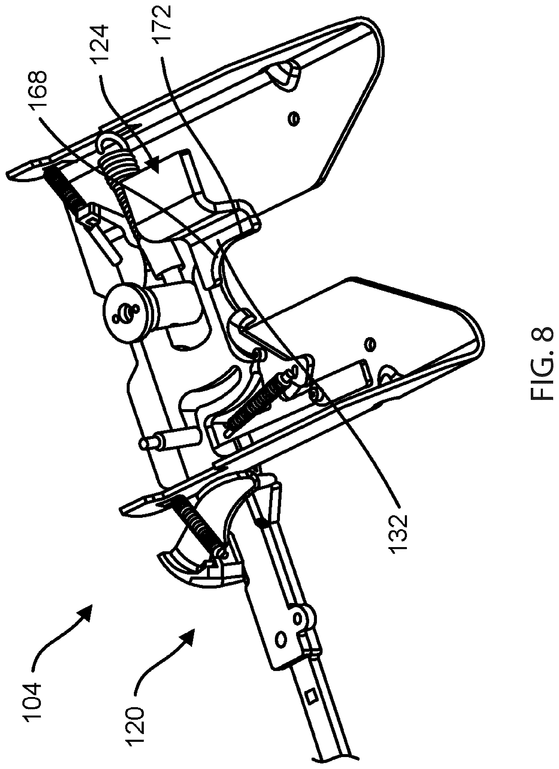 Patent US12612123 Figure 8 – Fifth wheel hitch engagement system