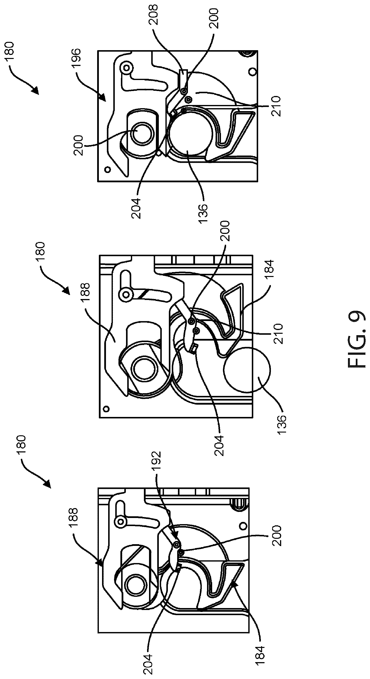 Patent US12612123 Figure 9 – Fifth wheel hitch engagement system
