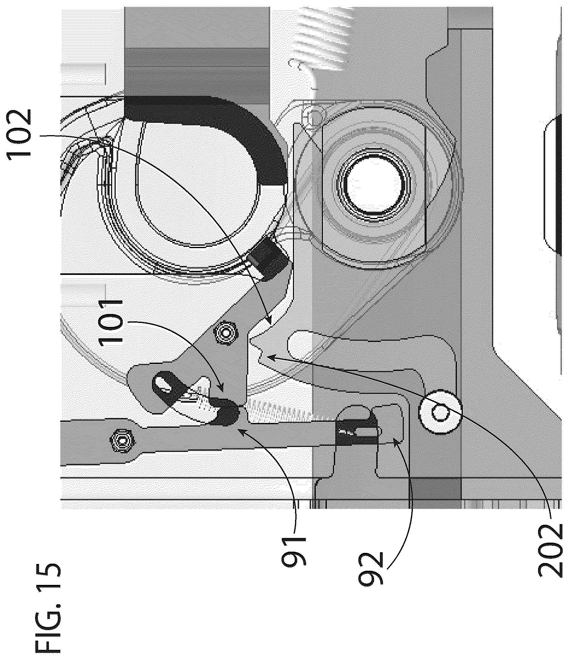 Patent US12612123 Figure 15 – Fifth wheel hitch engagement system